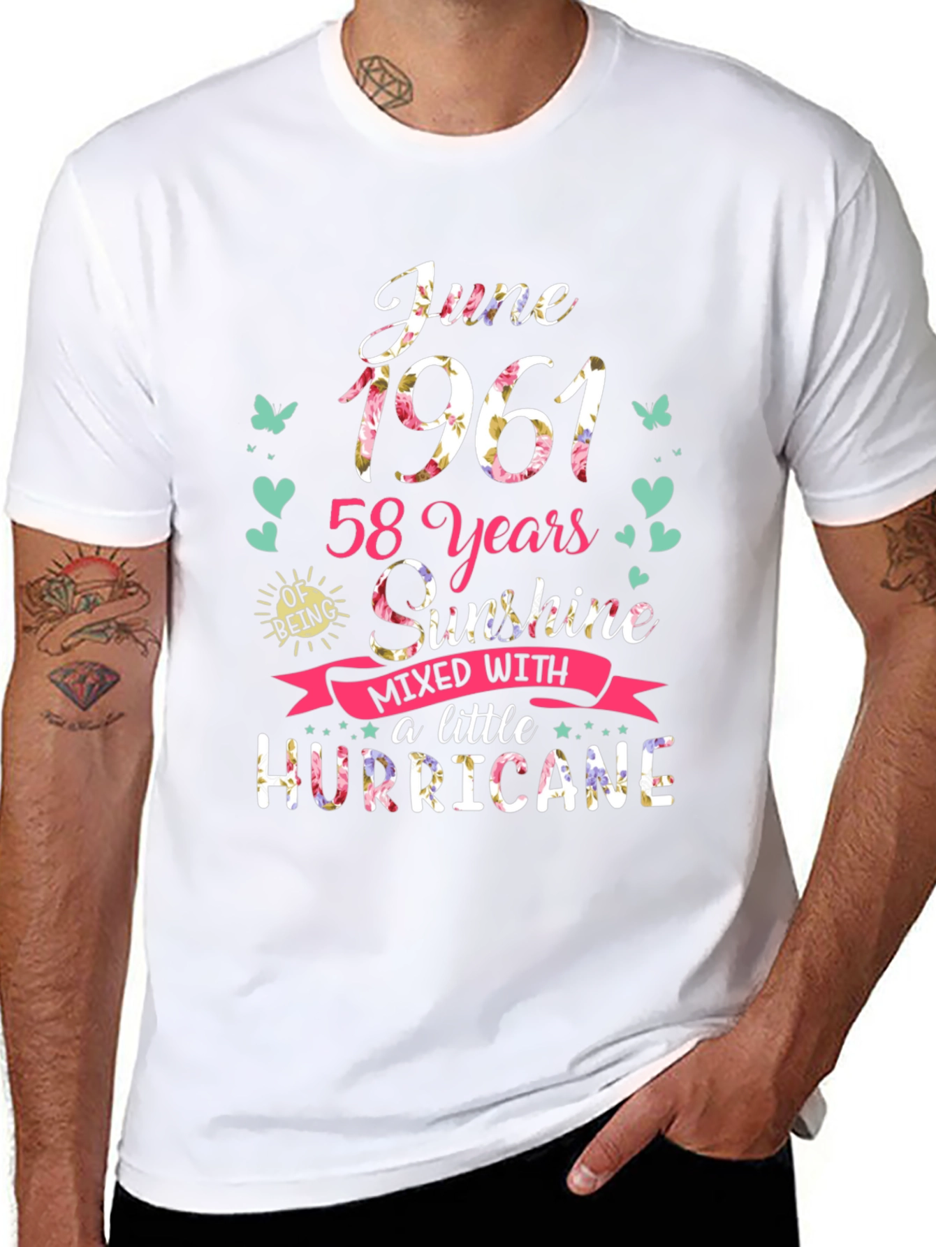 June 1961 58 Years Sunshine Hurricane T-Shirt