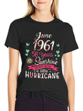 June 1961 58 Years Sunshine Hurricane T-Shirt