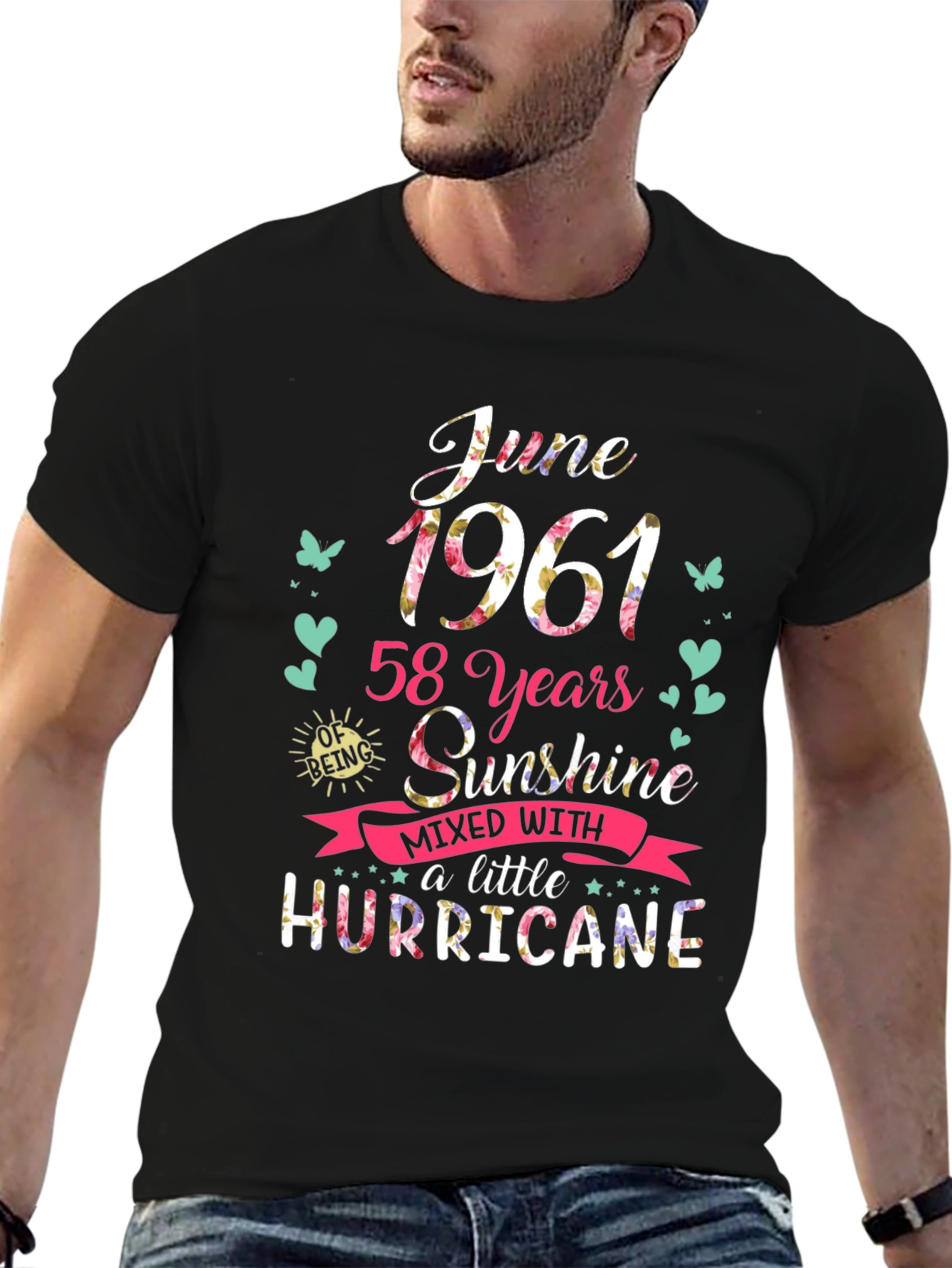 June 1961 58 Years Sunshine Hurricane T-Shirt