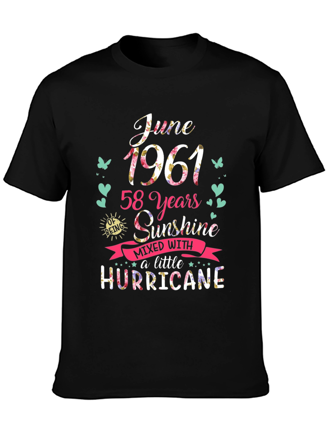 June 1961 58 Years Sunshine Hurricane T-Shirt