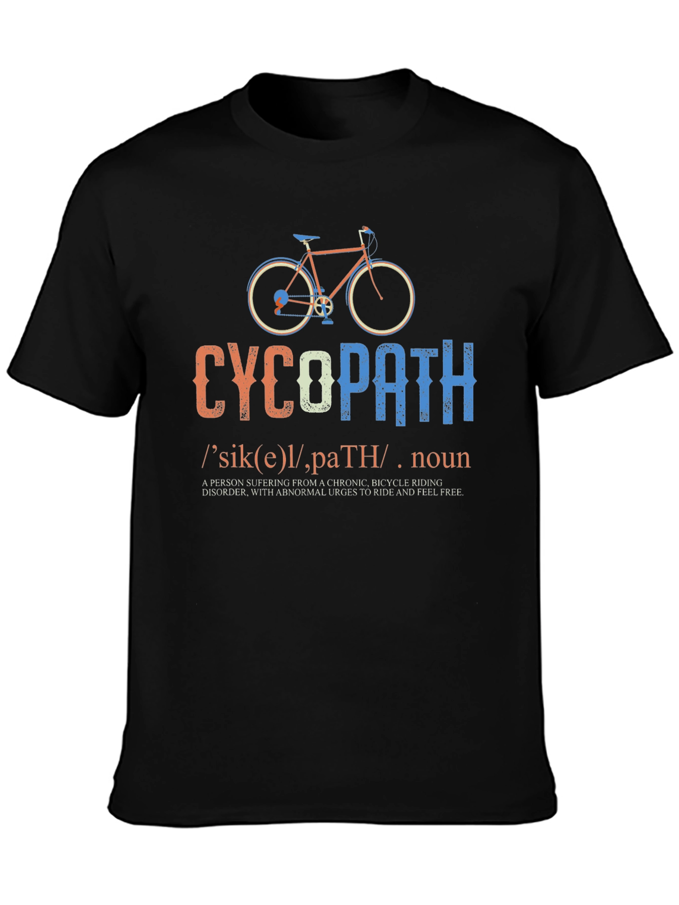 CycoPath Bicycle Riding T-Shirt - Funny Cycling Gift