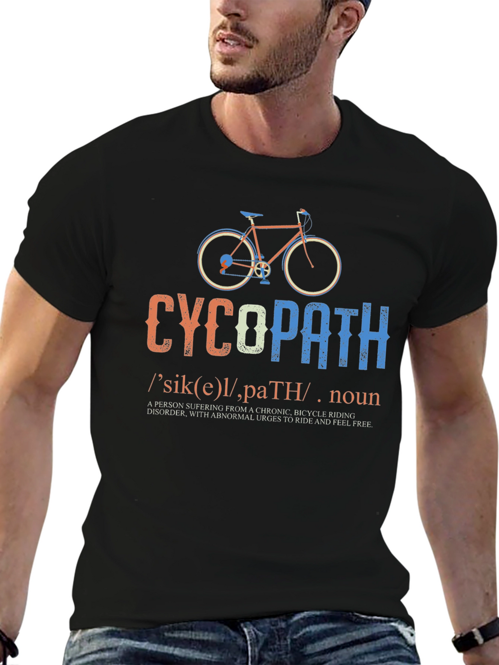 CycoPath Bicycle Riding T-Shirt - Funny Cycling Gift