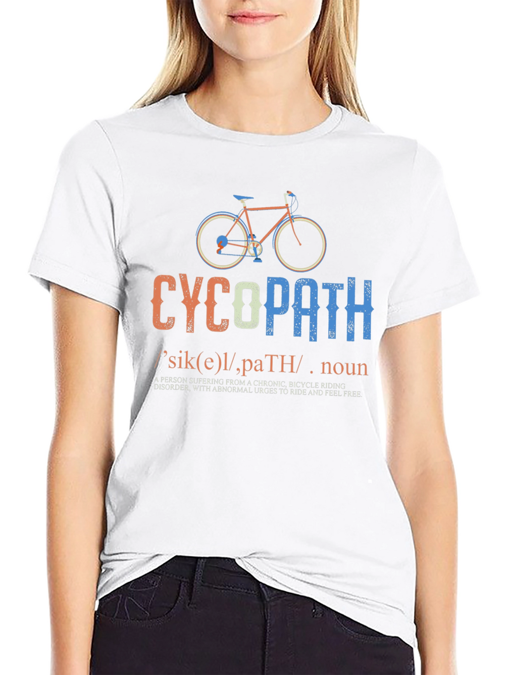 CycoPath Bicycle Riding T-Shirt - Funny Cycling Gift