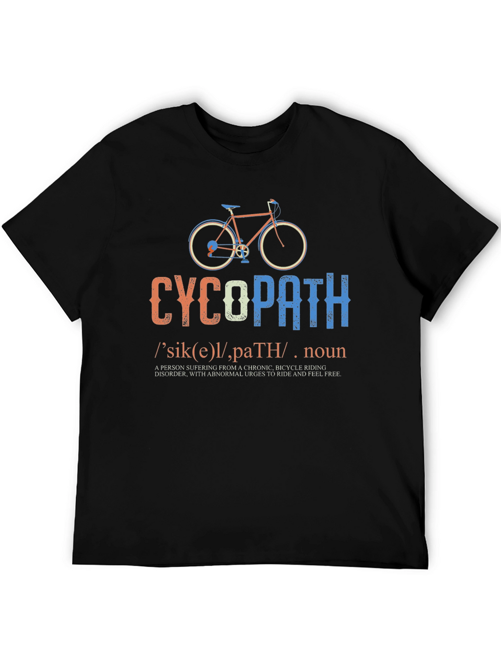 CycoPath Bicycle Riding T-Shirt - Funny Cycling Gift