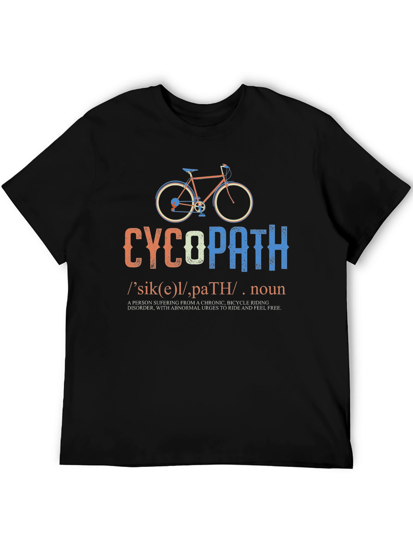 CycoPath Bicycle Riding T-Shirt - Funny Cycling Gift