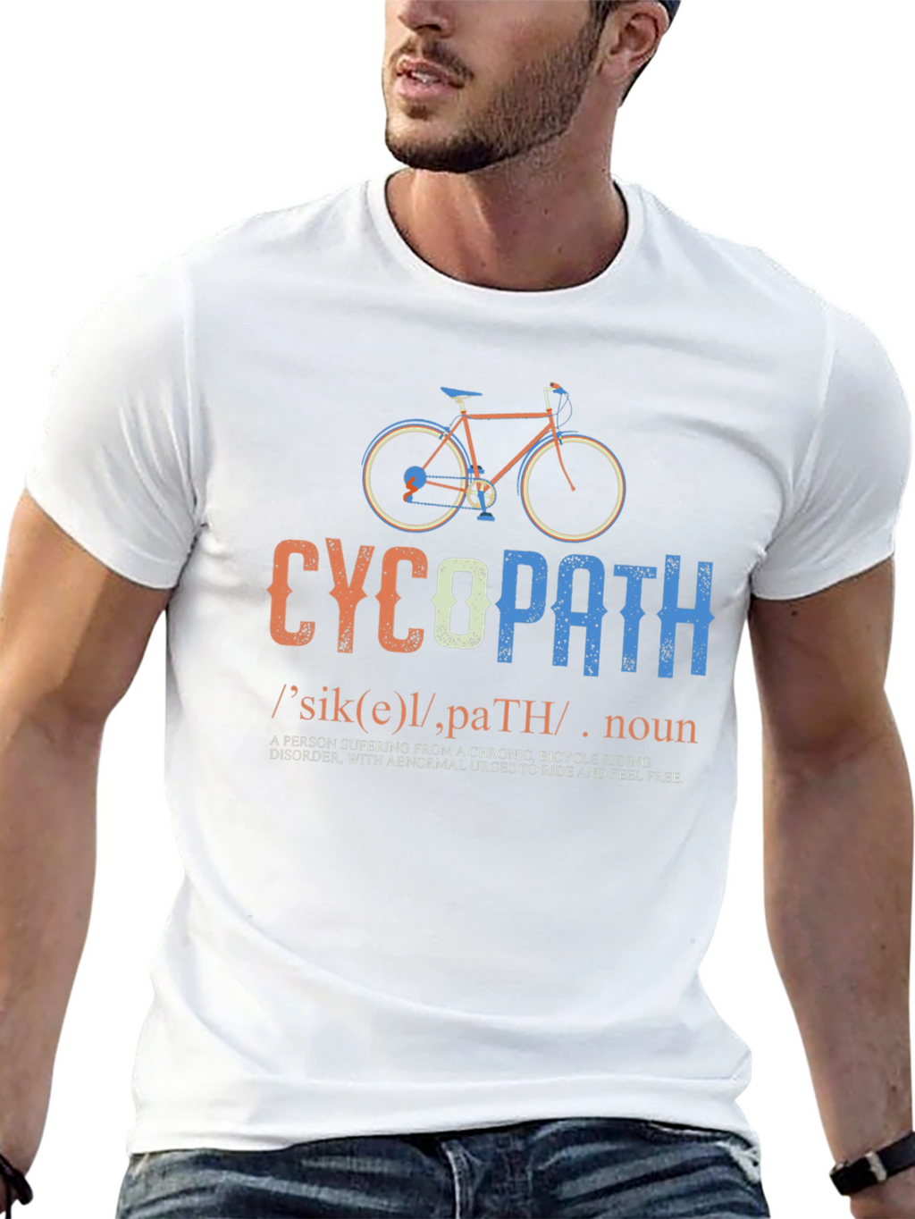 CycoPath Bicycle Riding T-Shirt - Funny Cycling Gift