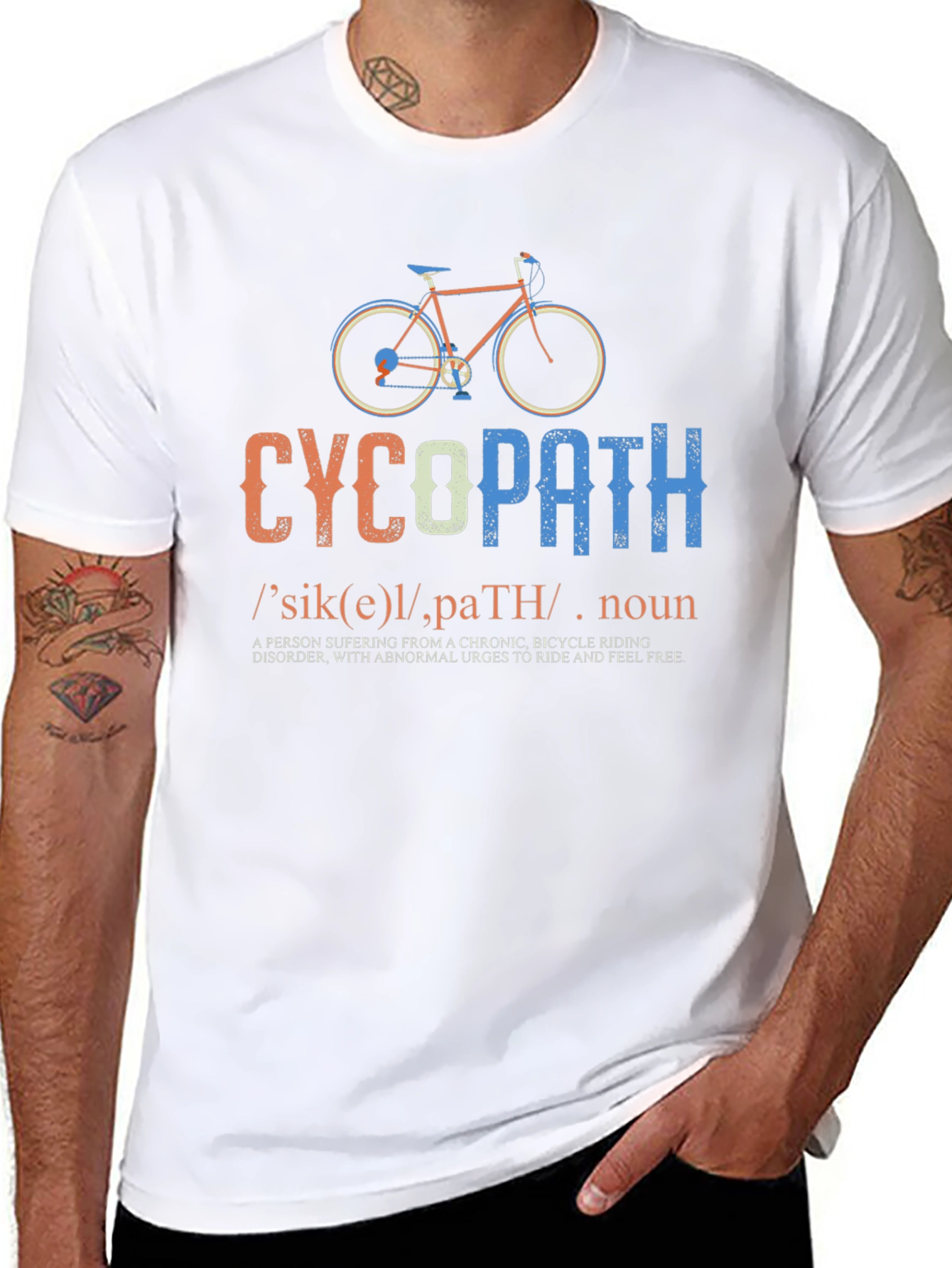 CycoPath Bicycle Riding T-Shirt - Funny Cycling Gift