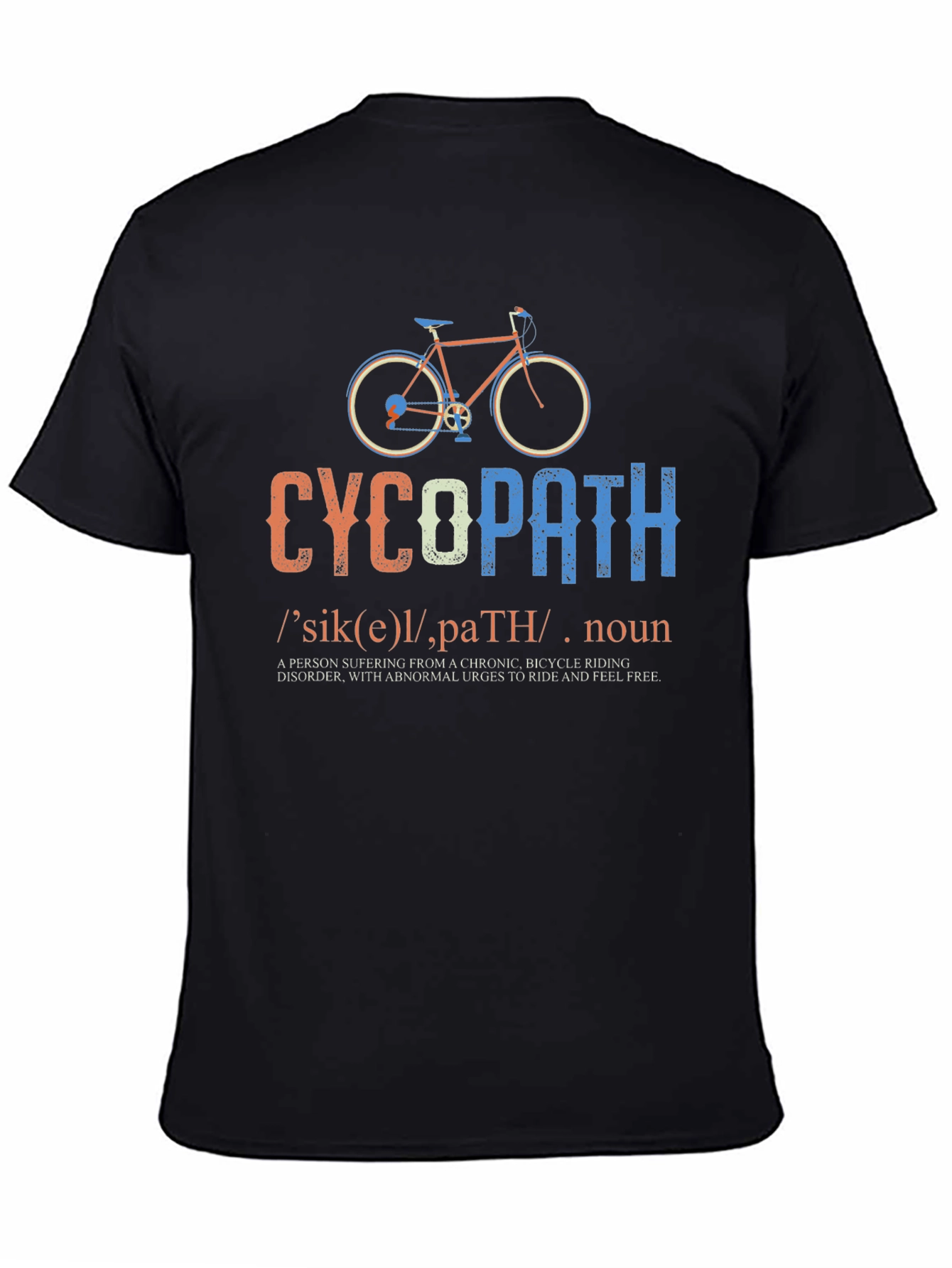 CycoPath Bicycle Riding T-Shirt - Funny Cycling Gift