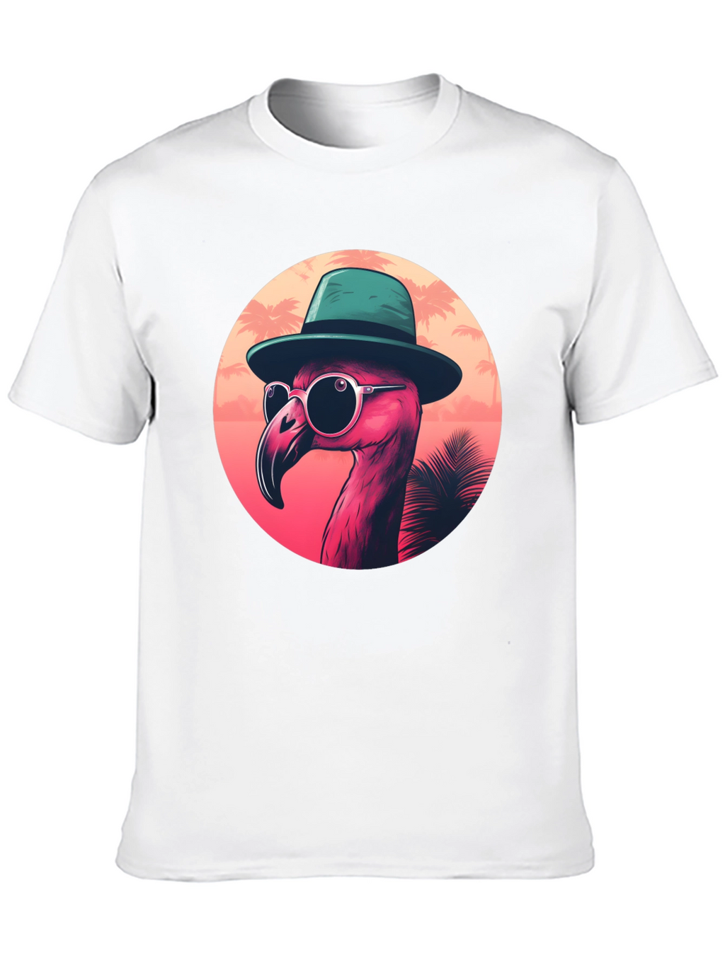 Cool Flamingo Graphic Tee - Tropical Style