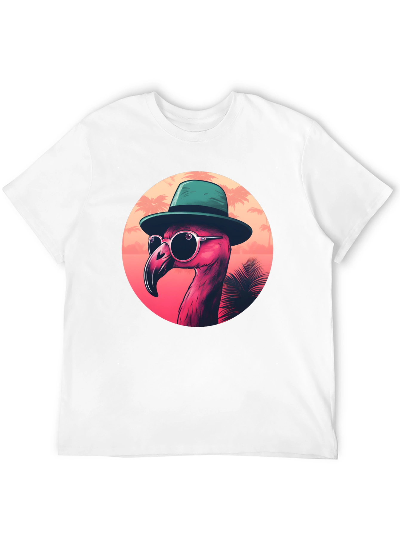 Cool Flamingo Graphic Tee - Tropical Style