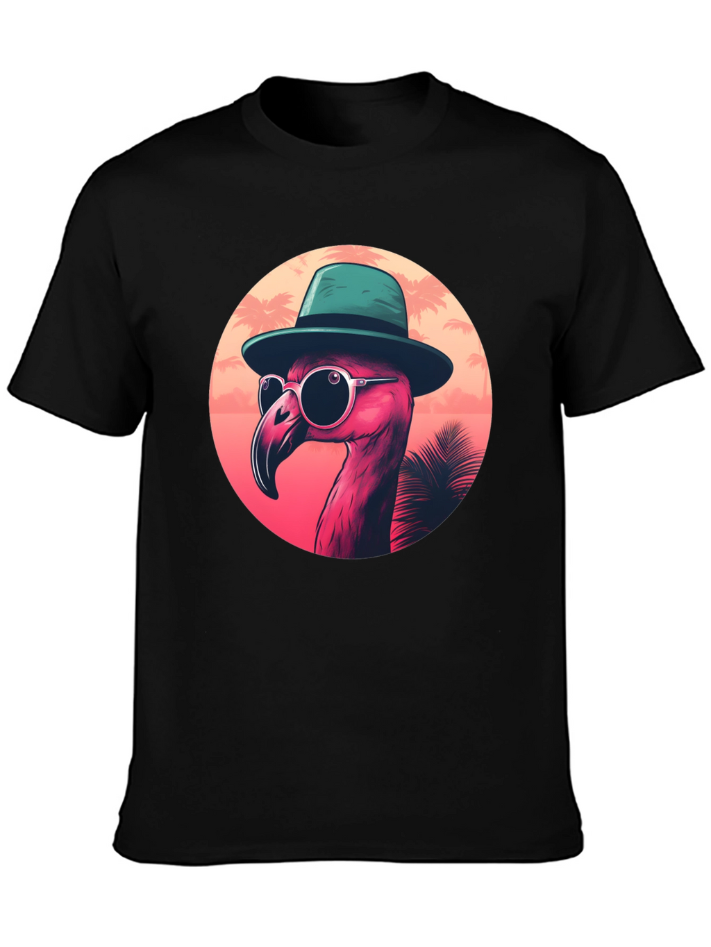 Cool Flamingo Graphic Tee - Tropical Style