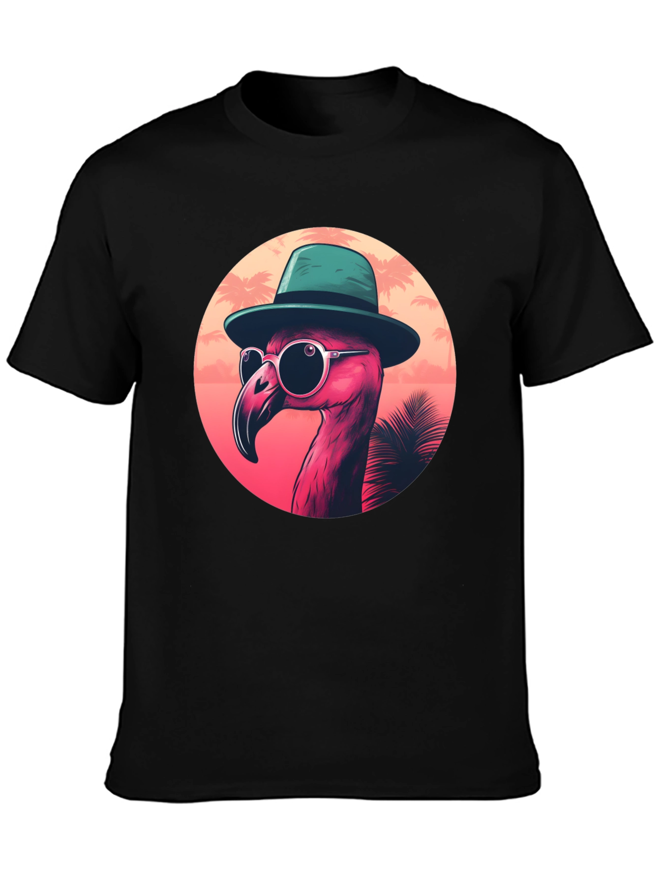 Cool Flamingo Graphic Tee - Tropical Style