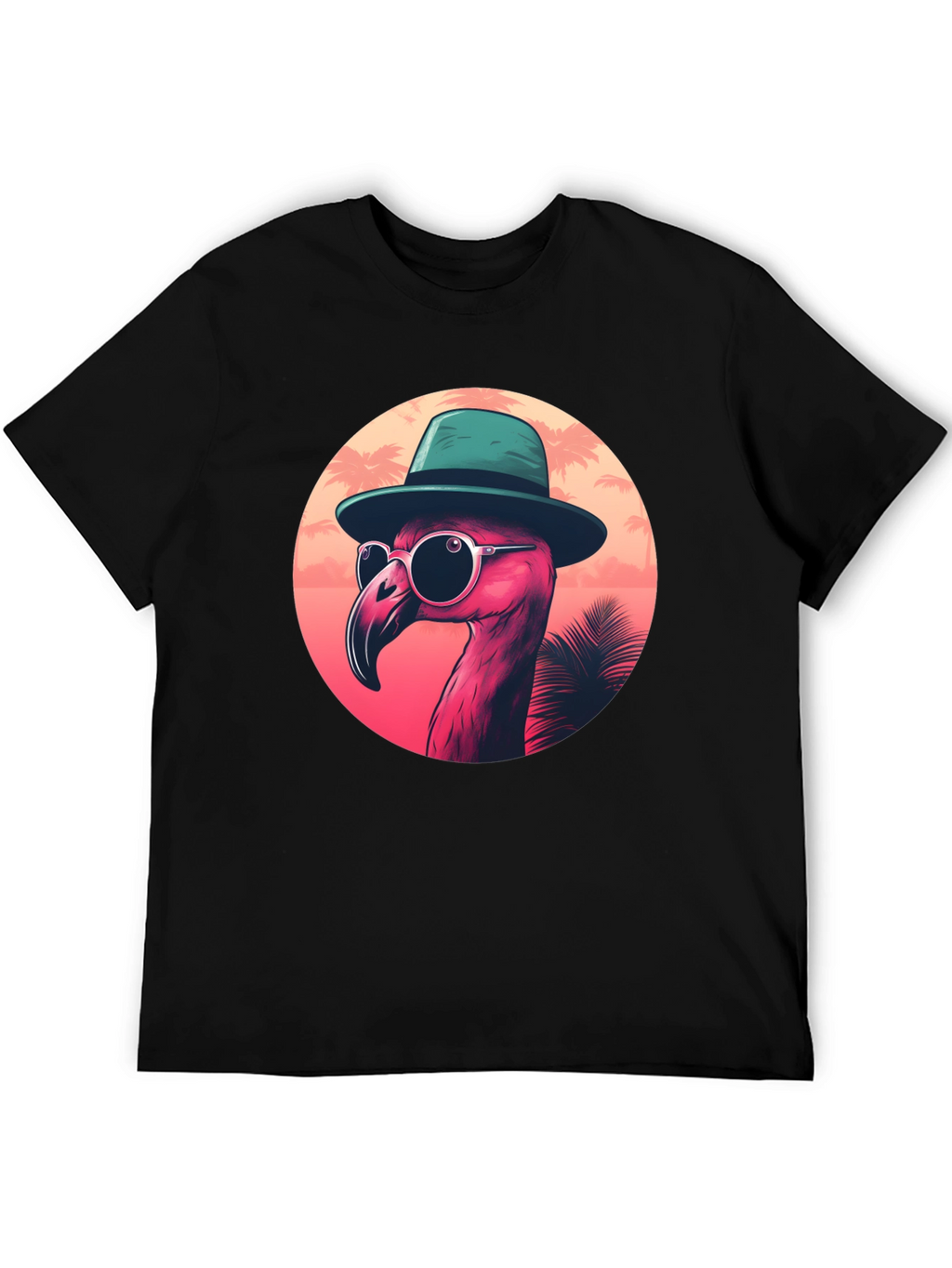 Cool Flamingo Graphic Tee - Tropical Style