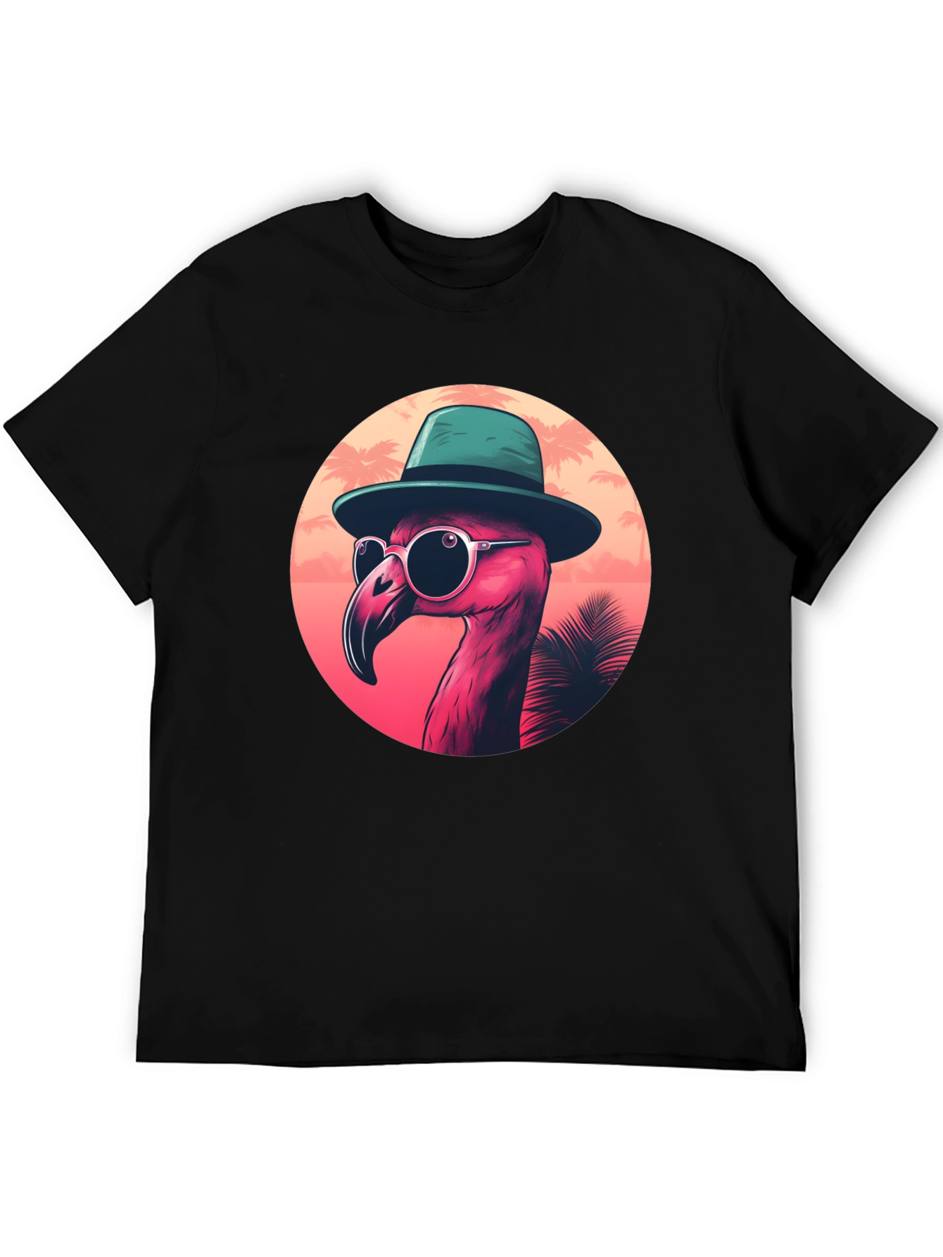 Cool Flamingo Graphic Tee - Tropical Style
