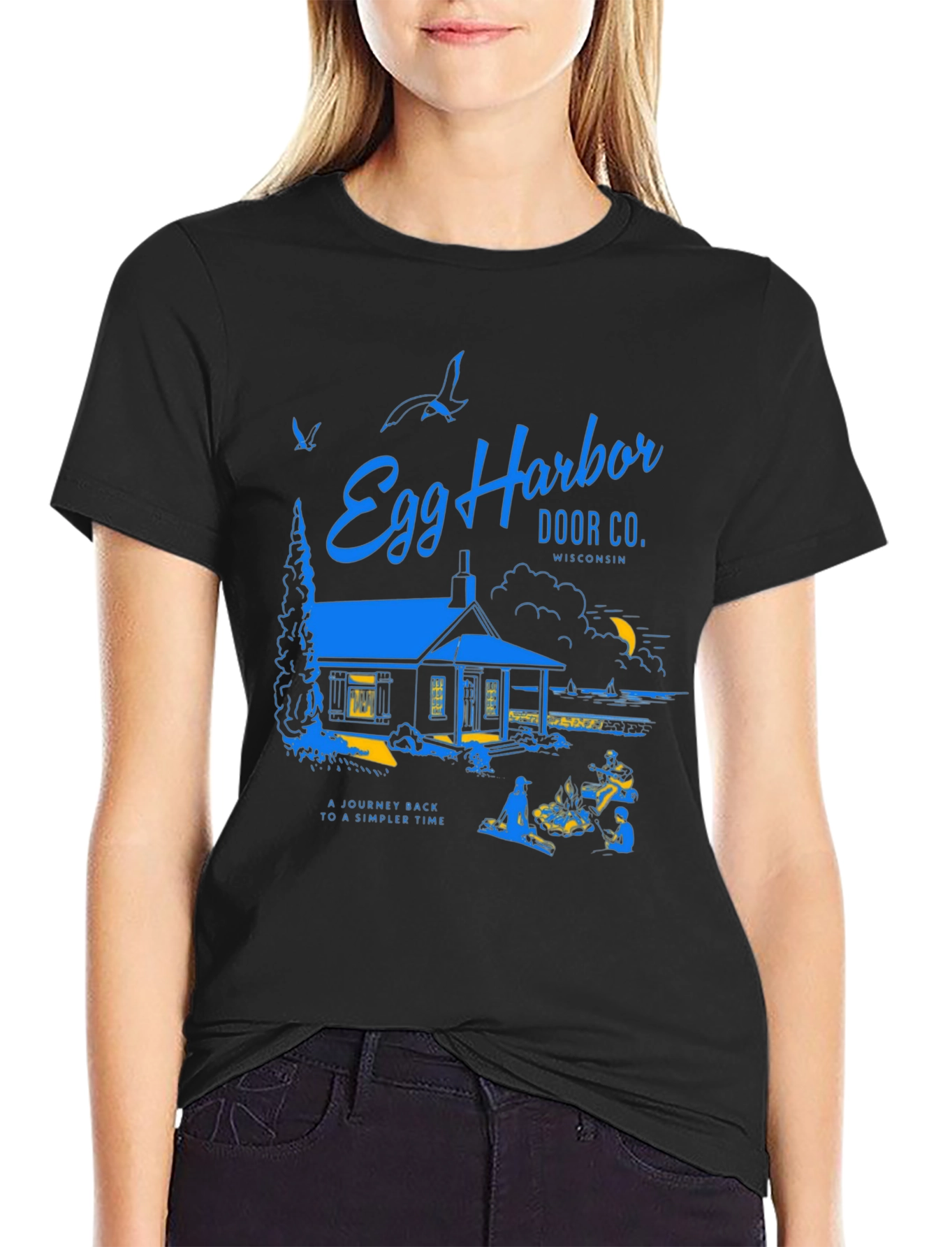 Egg Harbor Door Co. Graphic T-Shirt Vintage Design