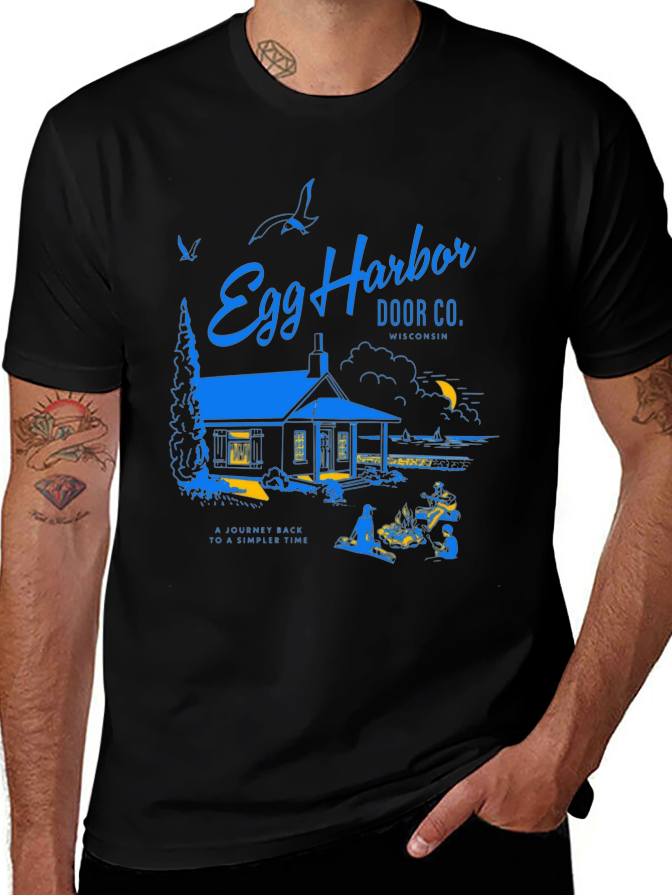 Egg Harbor Door Co. Graphic T-Shirt Vintage Design