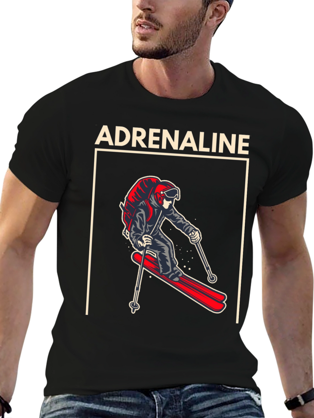 Adrenaline Skiing Graphic Tee