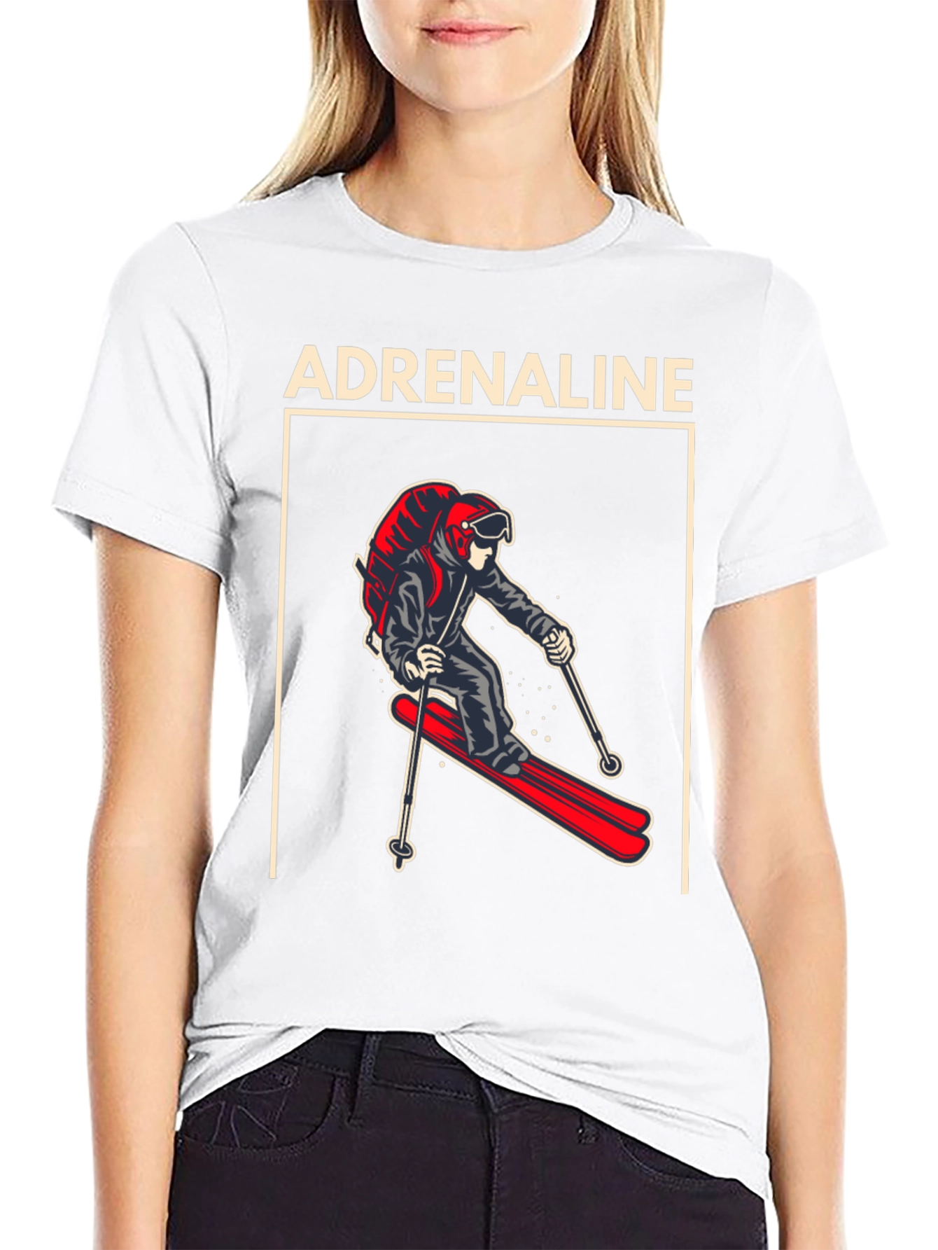 Adrenaline Skiing Graphic Tee