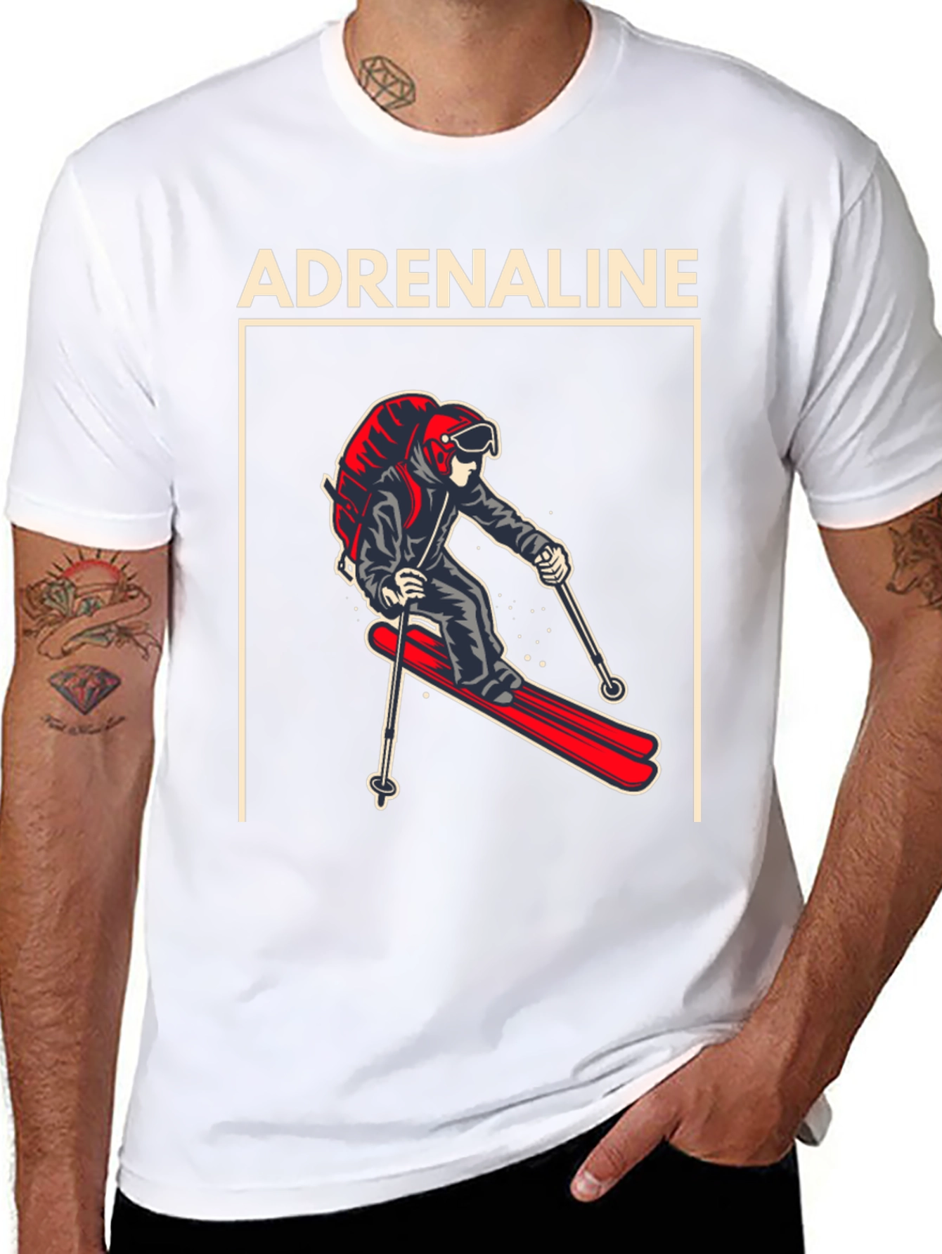 Adrenaline Skiing Graphic Tee