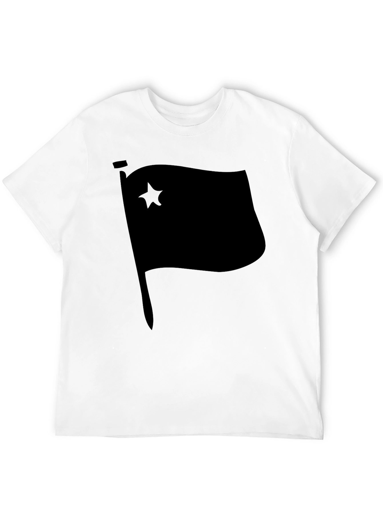 Black Flag with Star Graphic T-Shirt