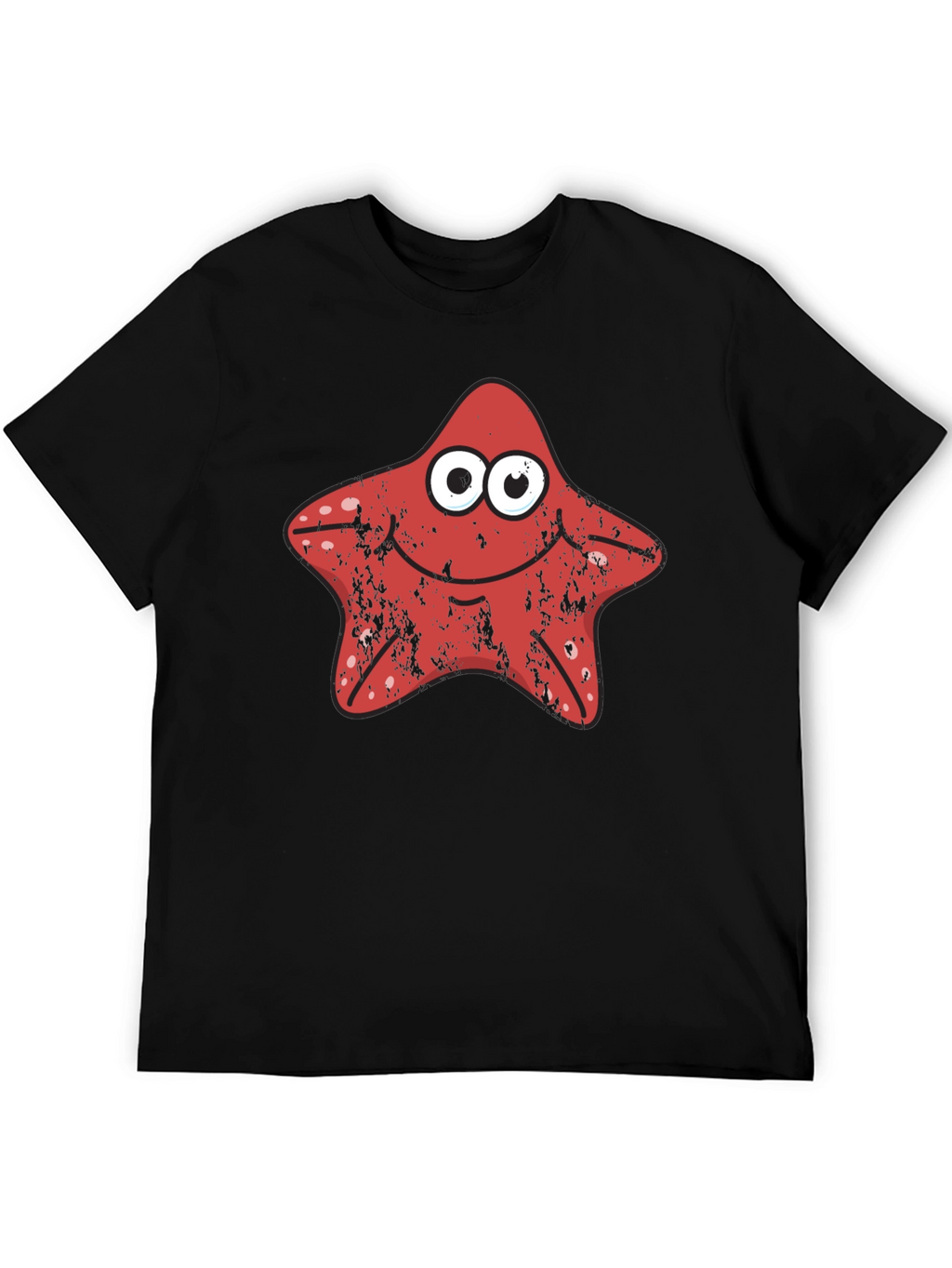 Starfish Graphic Tee - Novelty Cartoon T-Shirt