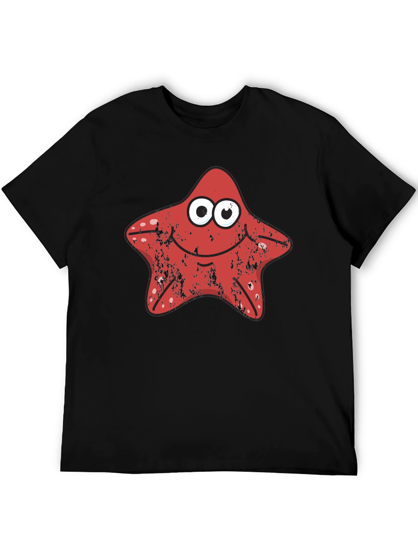 Starfish Graphic Tee - Novelty Cartoon T-Shirt