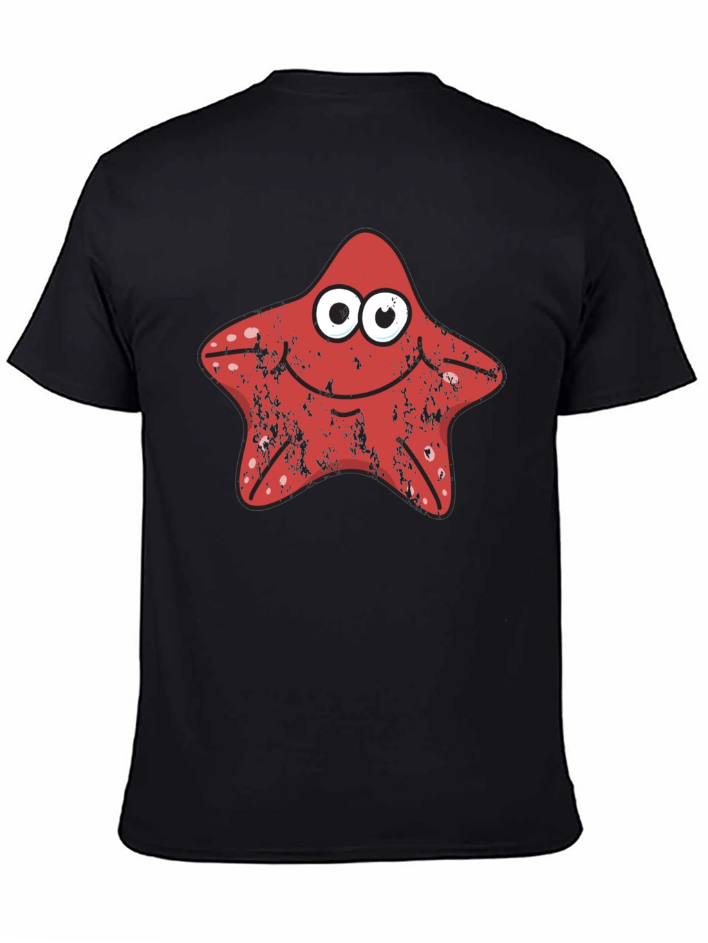 Starfish Graphic Tee - Novelty Cartoon T-Shirt