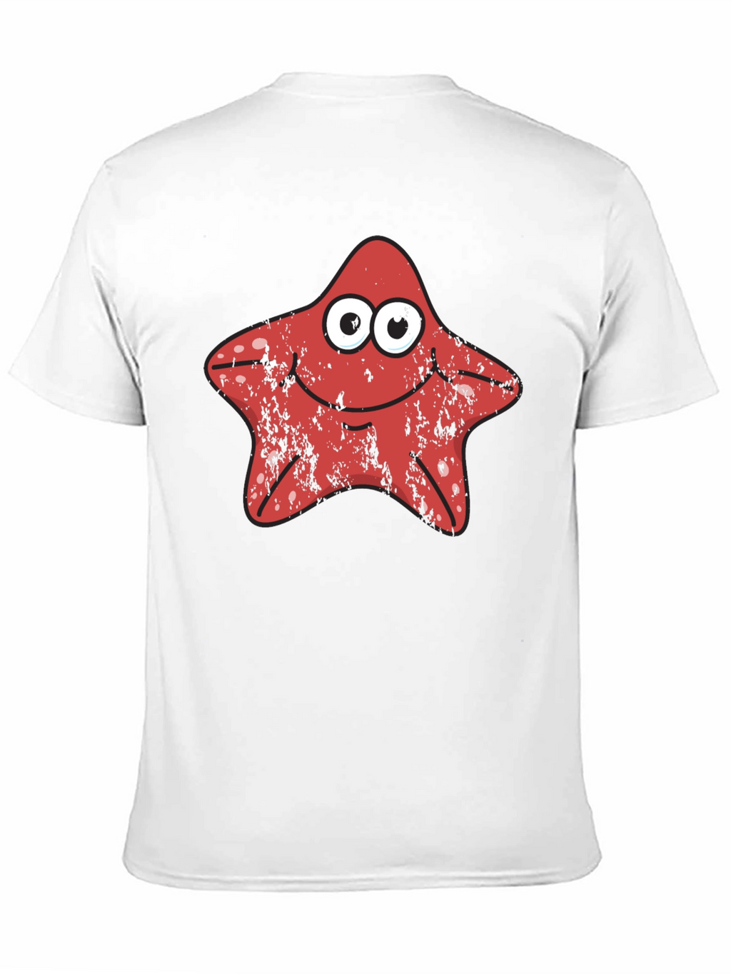 Starfish Graphic Tee - Novelty Cartoon T-Shirt
