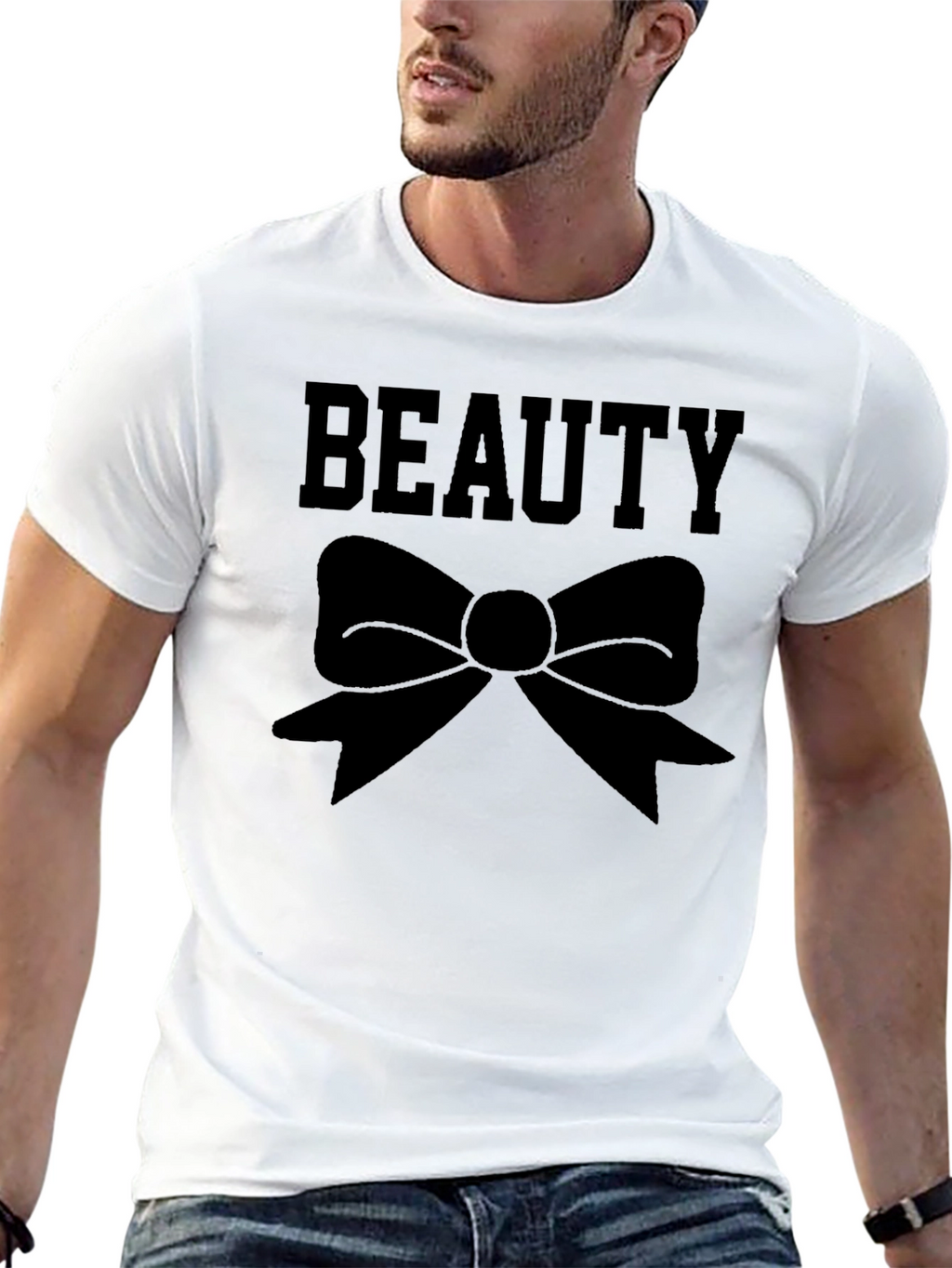 Beauty Bow Graphic T-Shirt - Classic Style