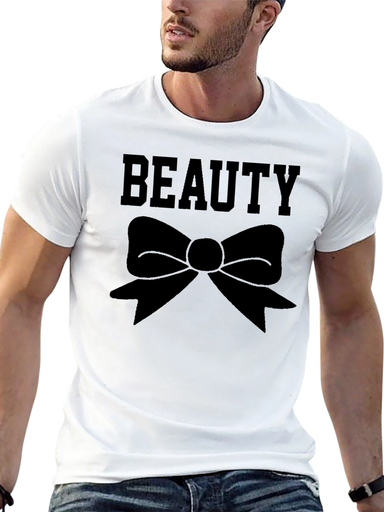 Beauty Bow Graphic T-Shirt - Classic Style