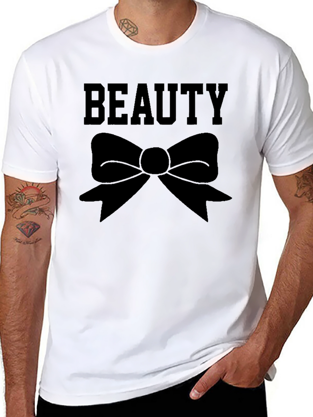 Beauty Bow Graphic T-Shirt - Classic Style