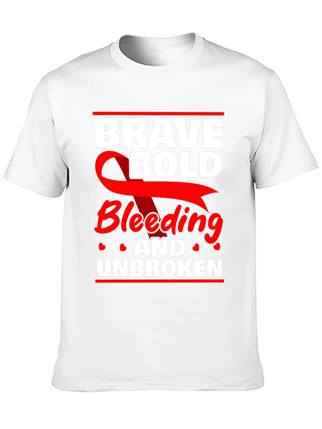 Brave Bold Bleeding & Unbroken Graphic Tee