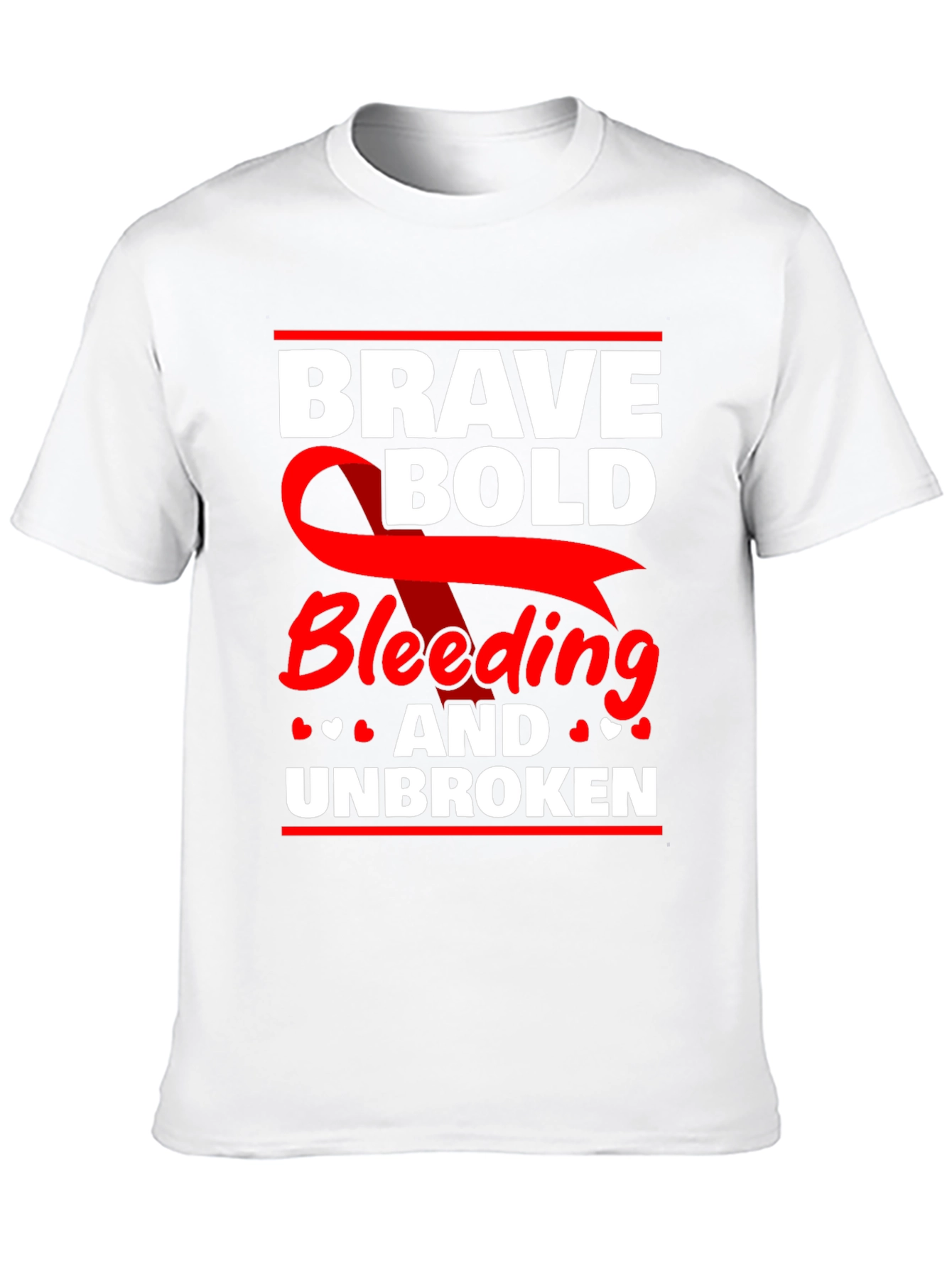 Brave Bold Bleeding & Unbroken Graphic Tee