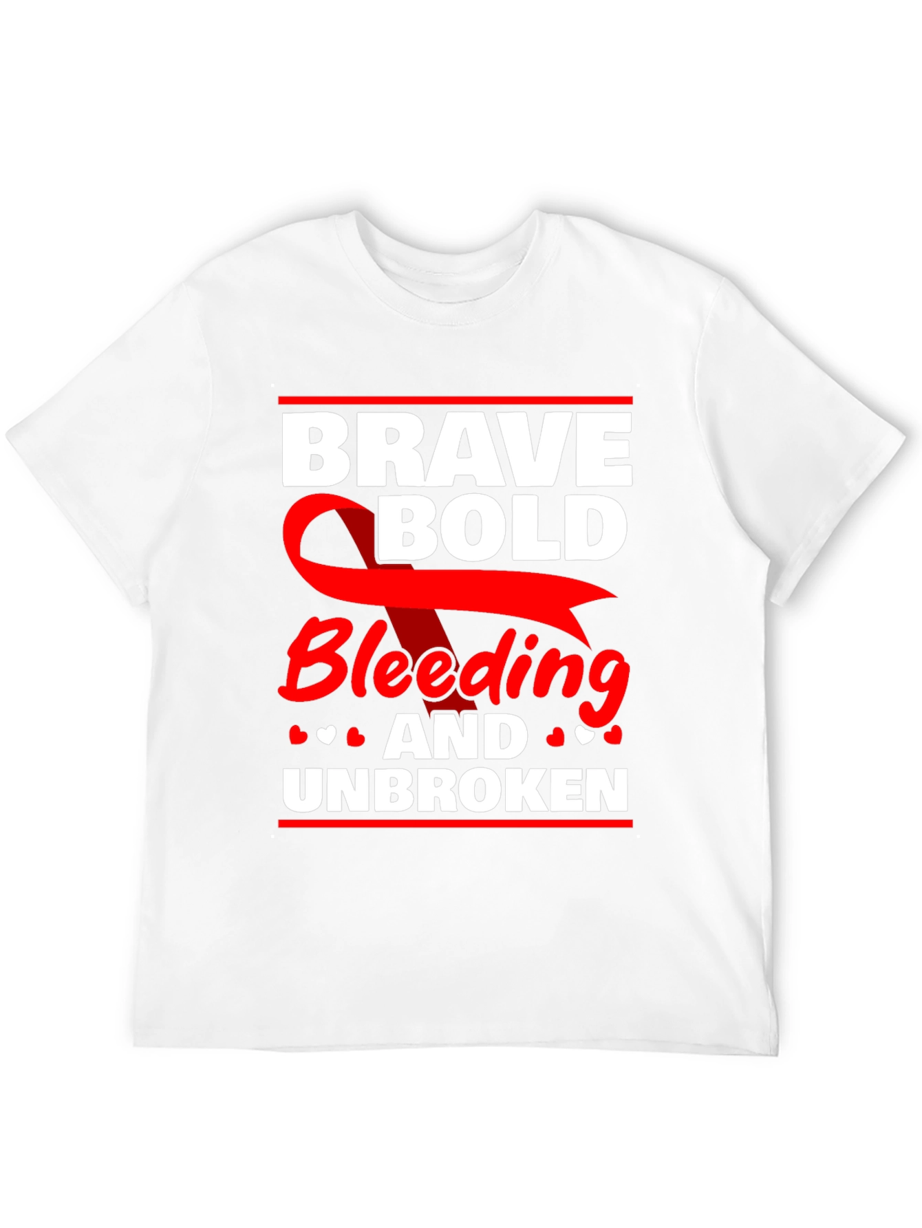 Brave Bold Bleeding & Unbroken Graphic Tee