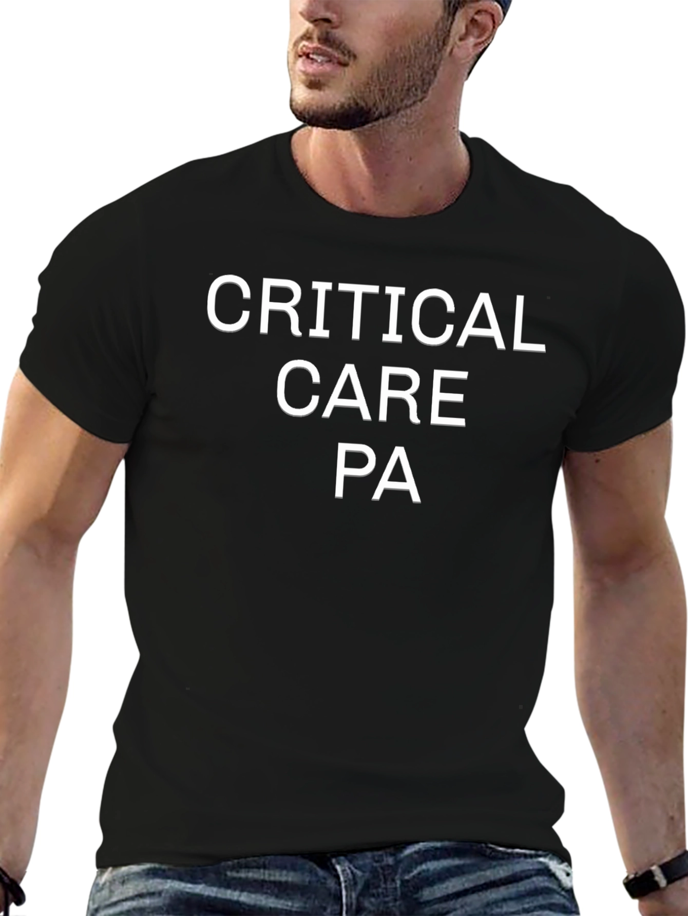 Critical Care PA T-Shirt - Black Cotton Tee