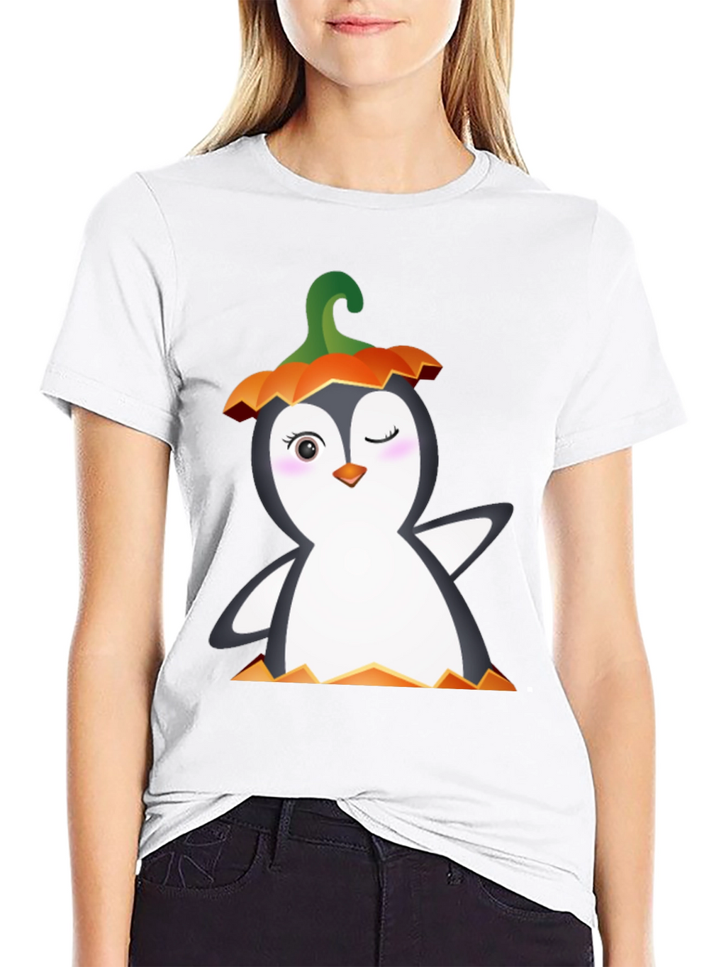 Halloween Penguin Graphic Tee