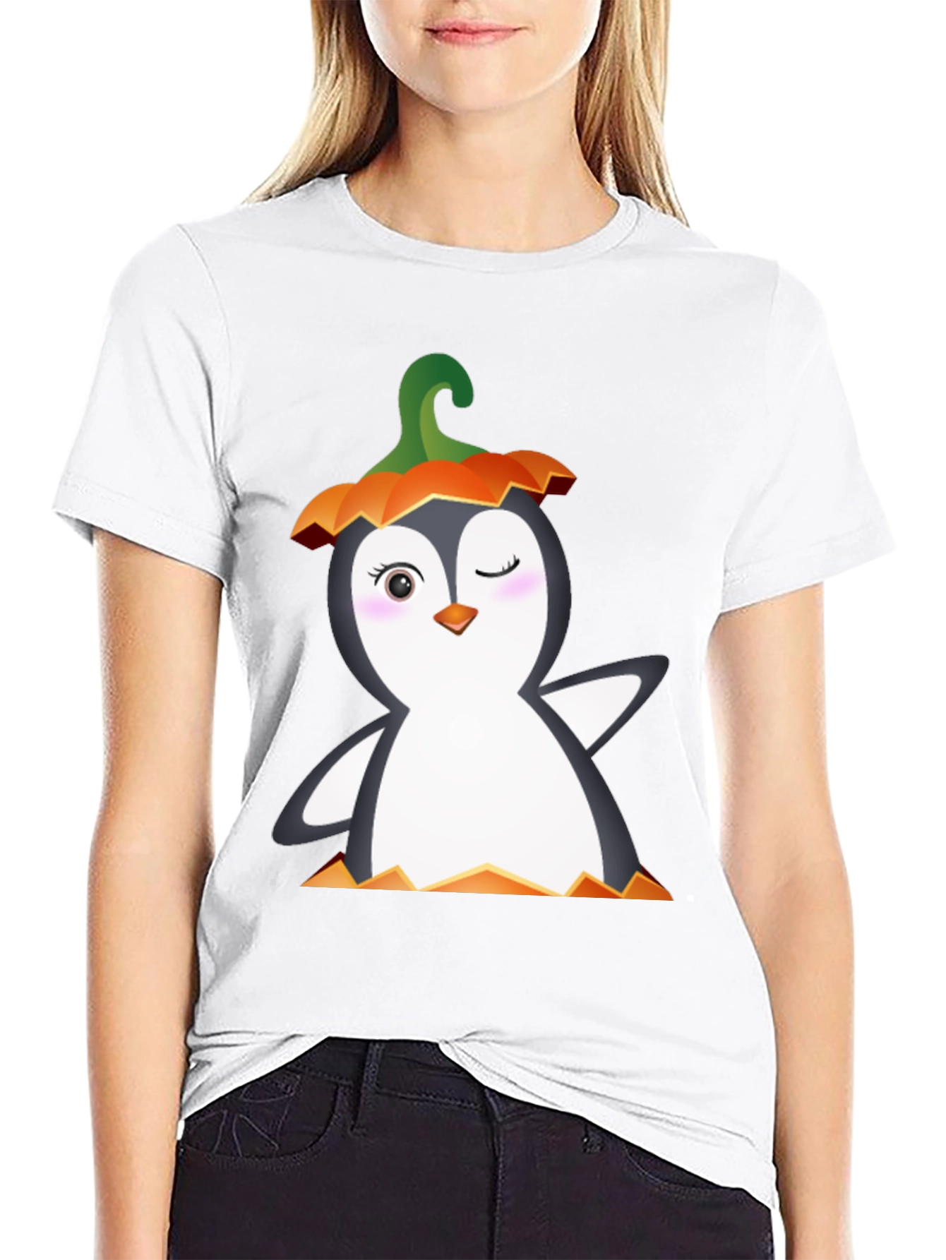 Halloween Penguin Graphic Tee