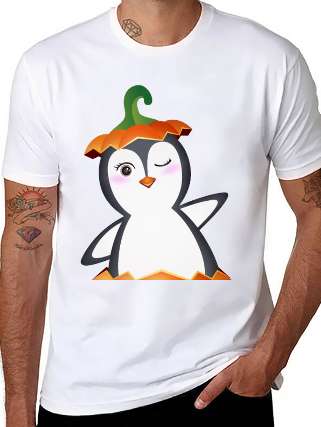 Halloween Penguin Graphic Tee