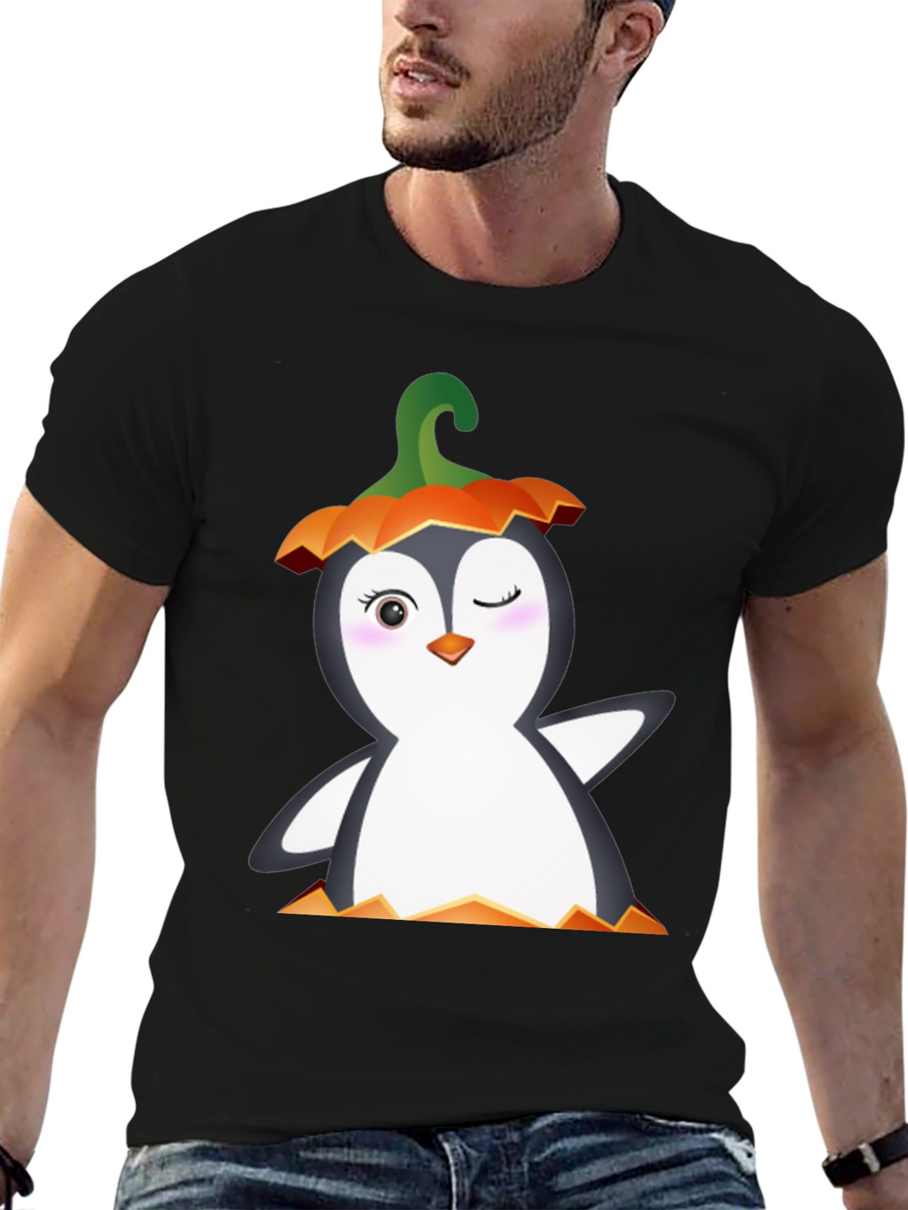 Halloween Penguin Graphic Tee