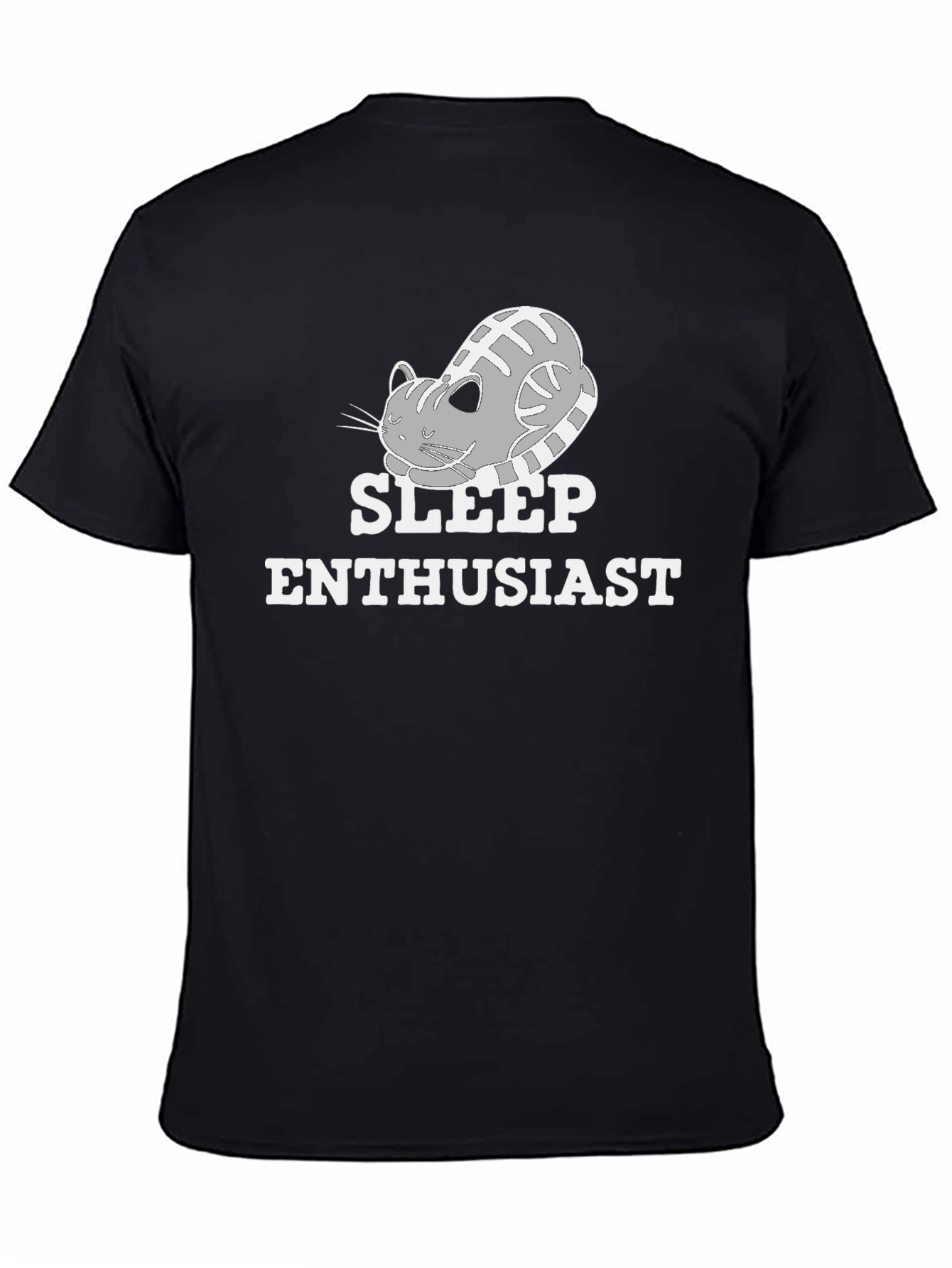 Sleep Enthusiast Cat Graphic T-Shirt