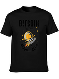 Bitcoin to the Moon T-Shirt - Crypto Rocket Tee