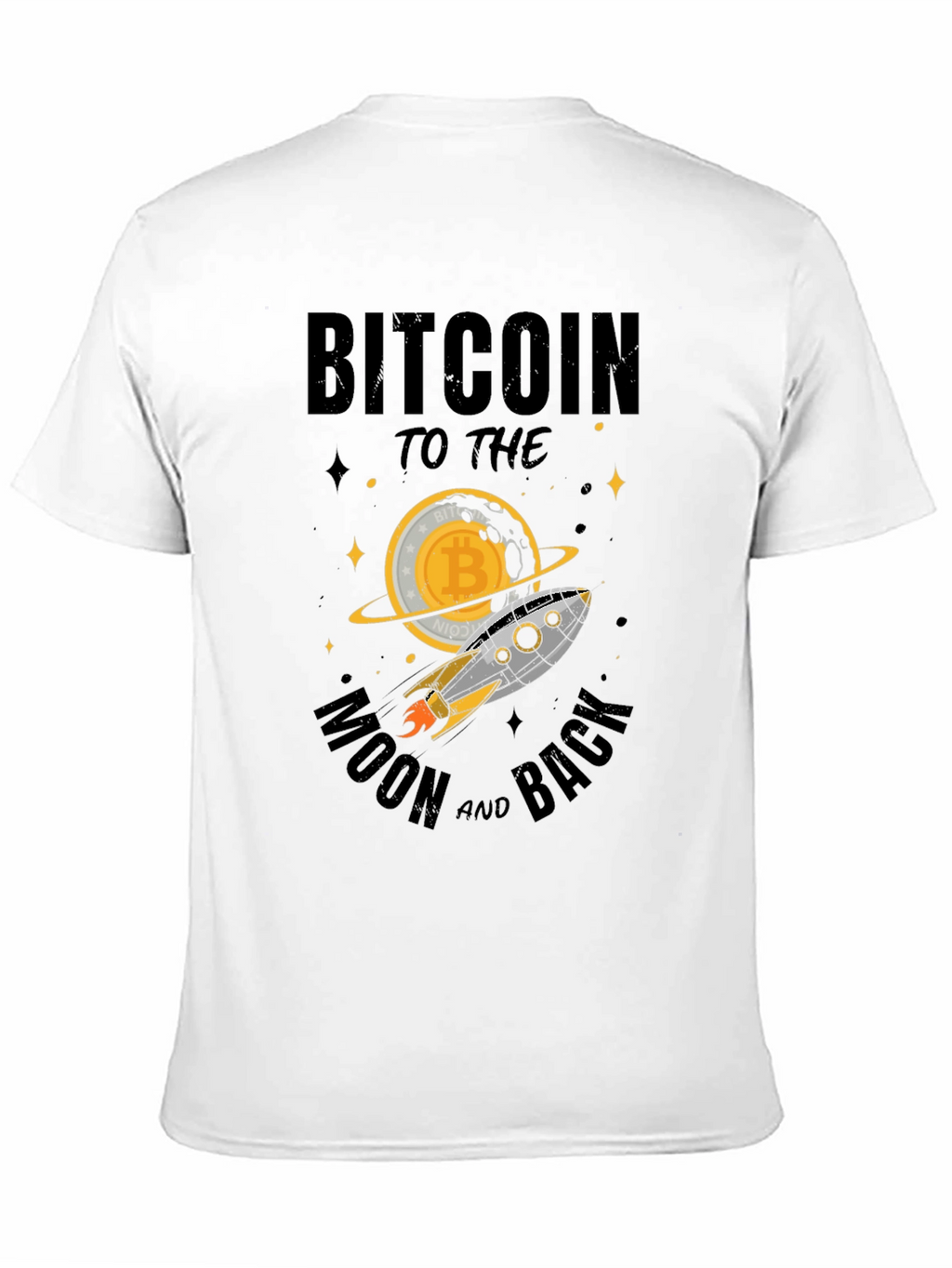 Bitcoin to the Moon T-Shirt - Crypto Rocket Tee
