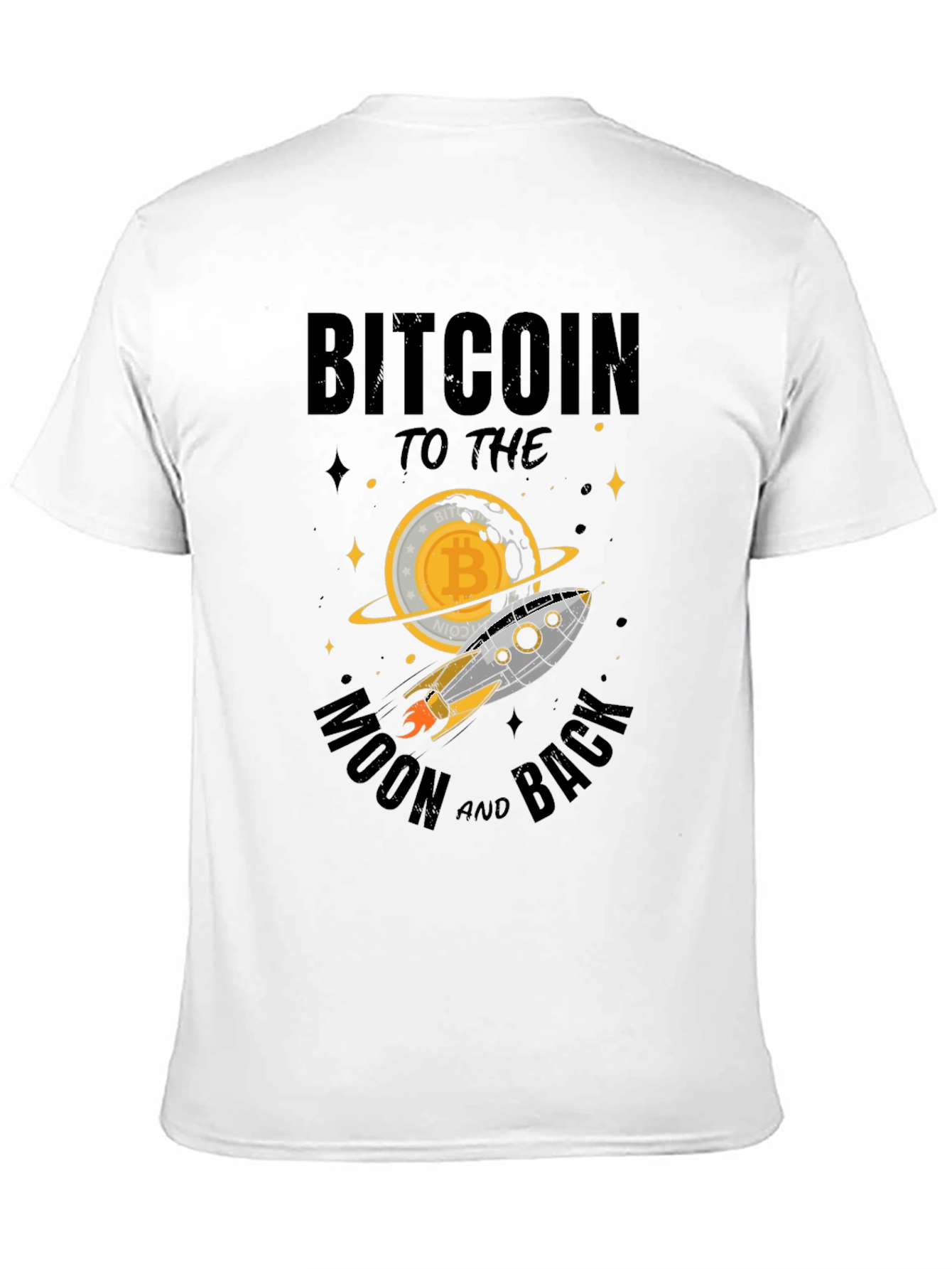 Bitcoin to the Moon T-Shirt - Crypto Rocket Tee