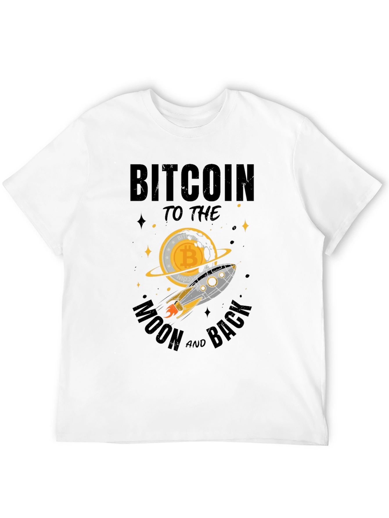 Bitcoin to the Moon T-Shirt - Crypto Rocket Tee