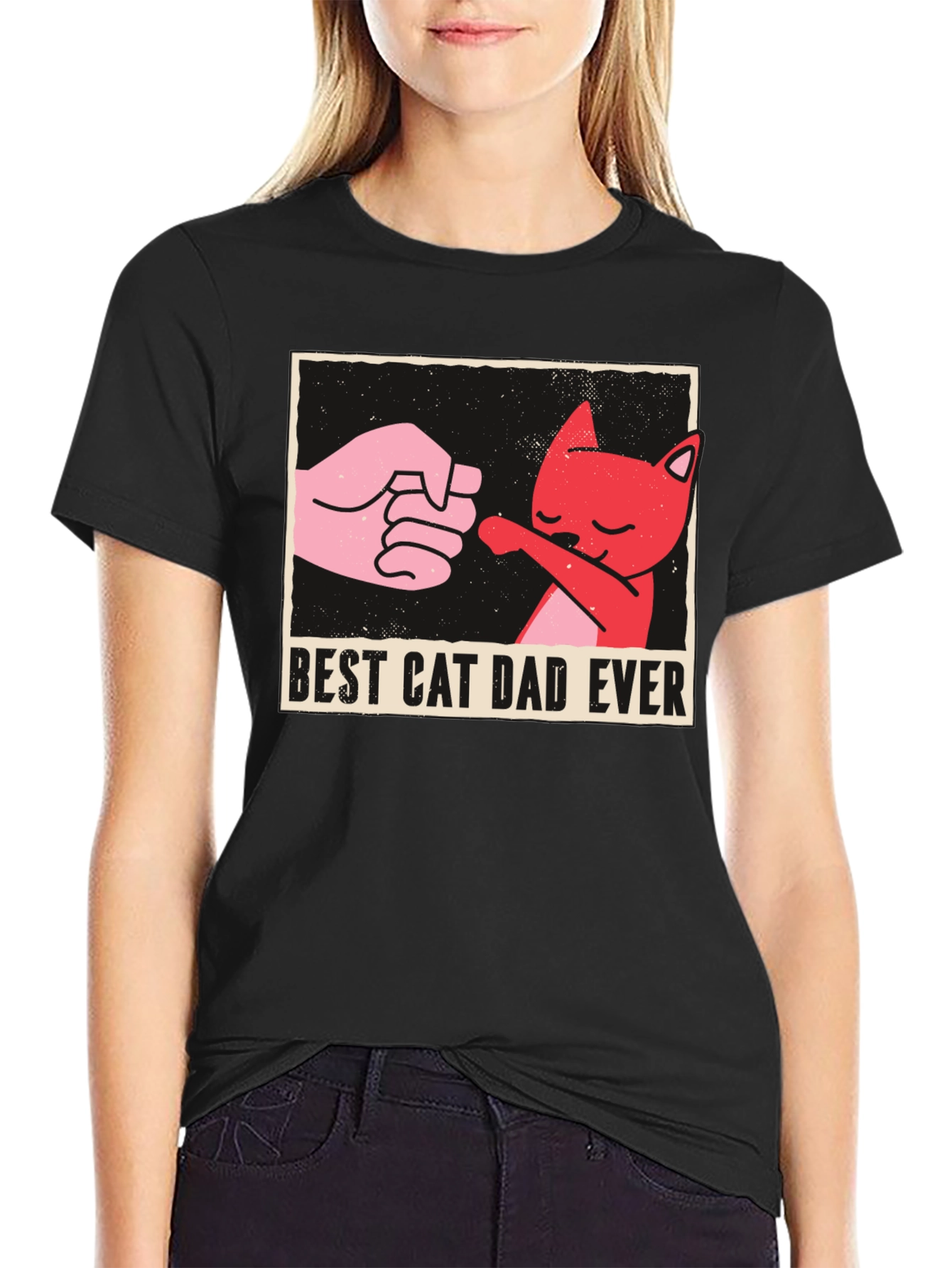 Best Cat Dad Ever Graphic Tee - Fun Novelty Shirt