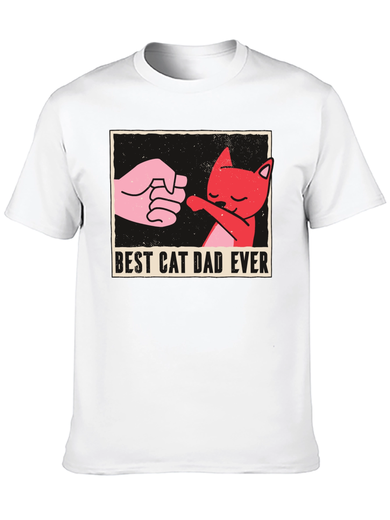 Best Cat Dad Ever Graphic Tee - Fun Novelty Shirt