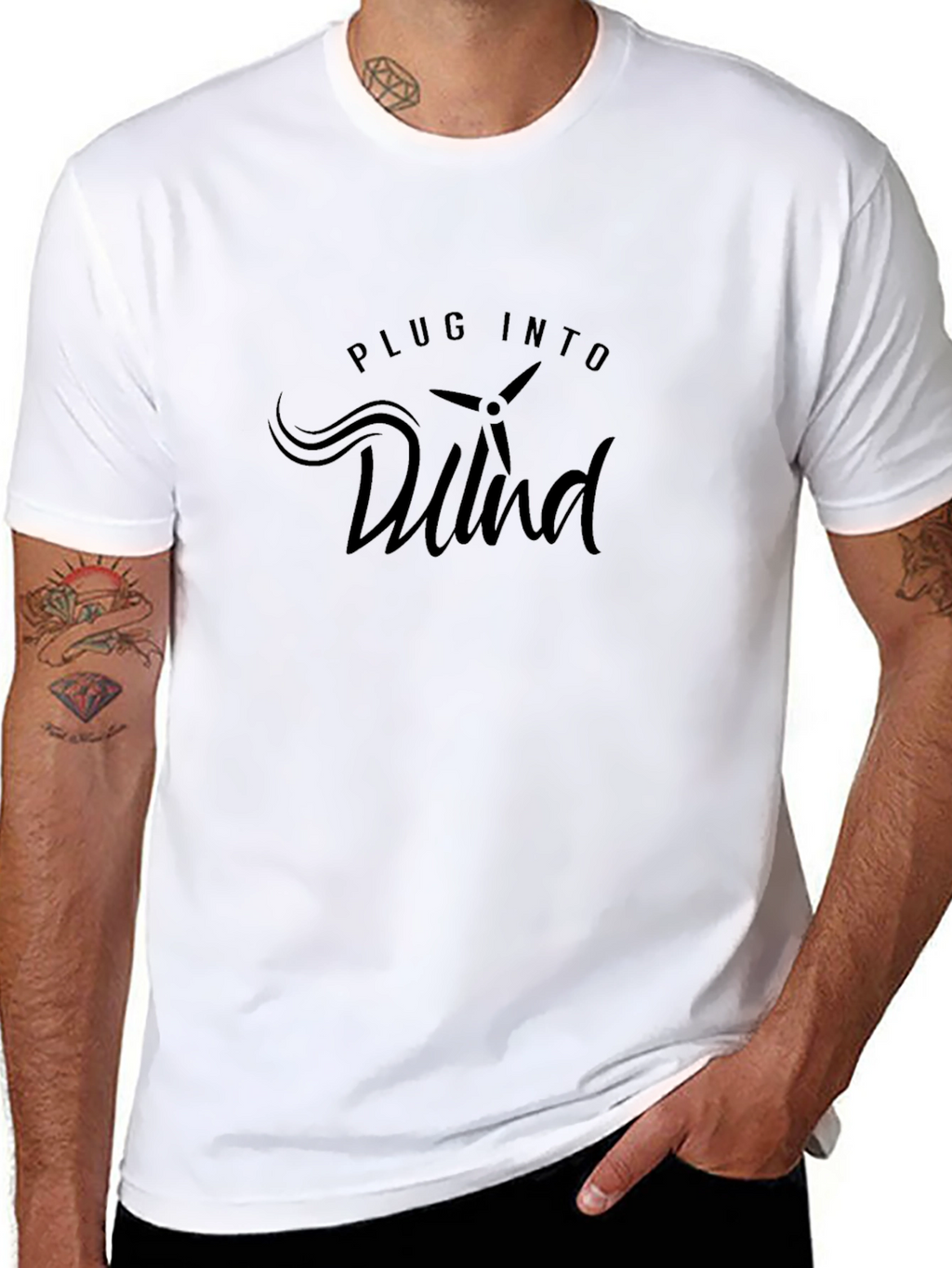 Plug Into Wind Tee - Stylish & Sustainable