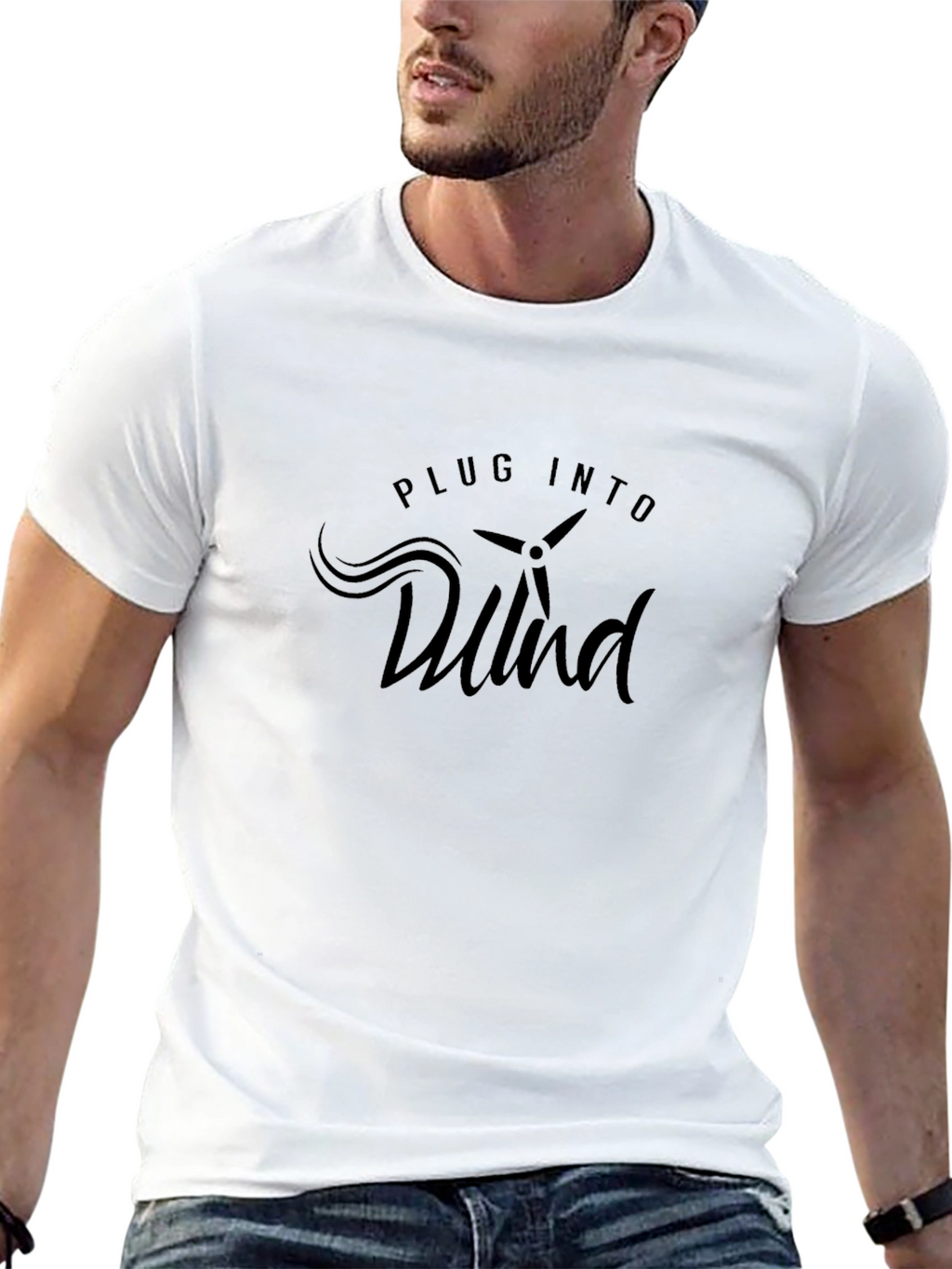 Plug Into Wind Tee - Stylish & Sustainable