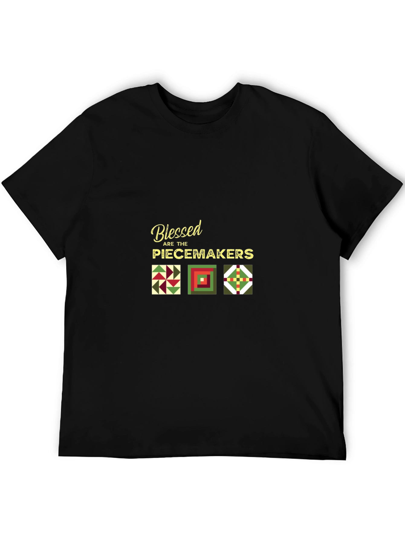 Blessed Are the Piecemakers Black T-Shirt