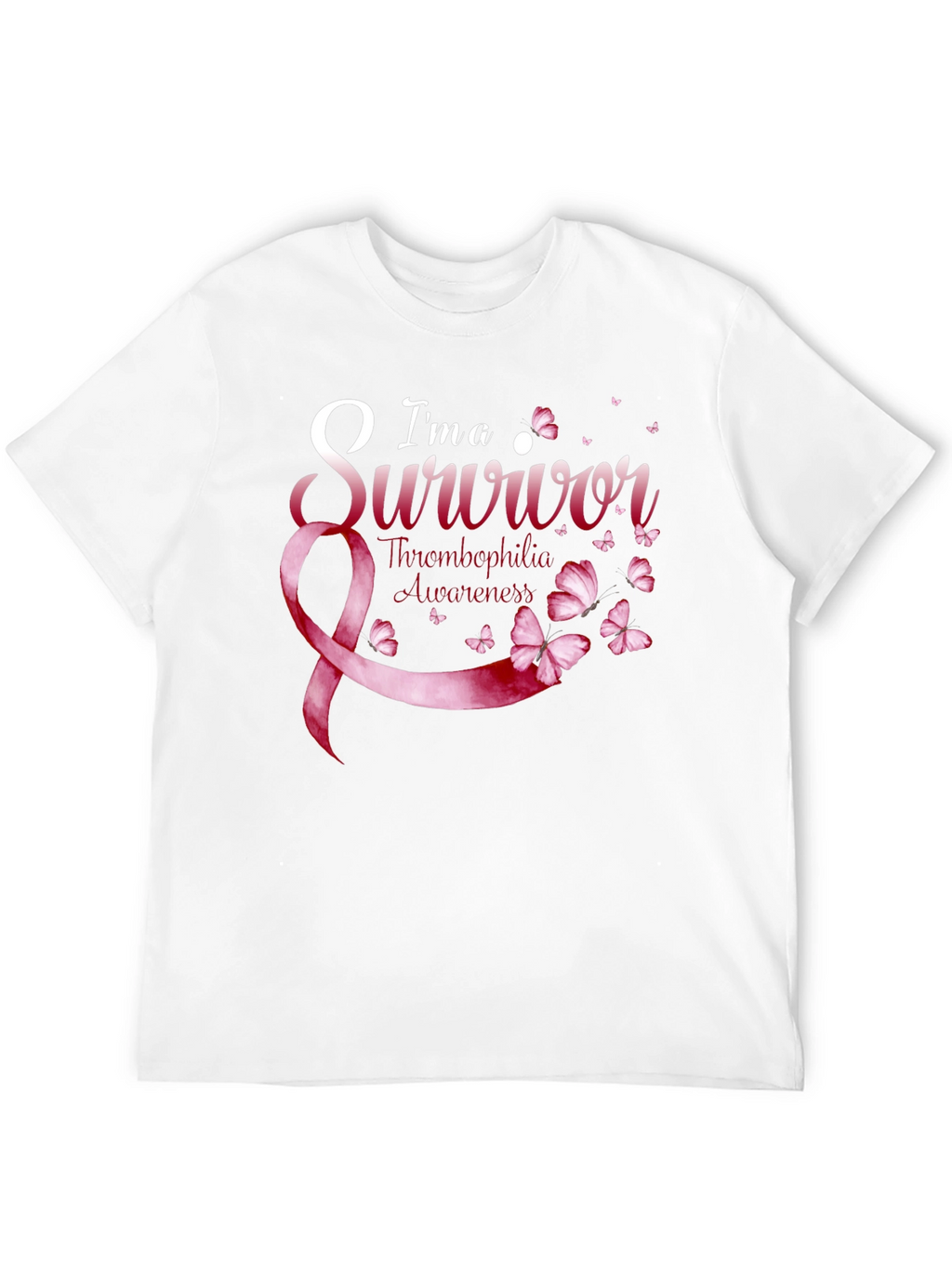 Thrombophilia Awareness Survivor Ribbon T-Shirt